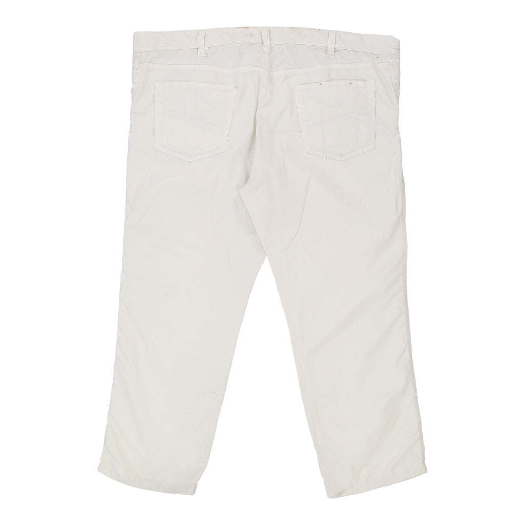 Burberry London Trousers - 44W White Cotton Refurbished - Thrifted (note: this is a term often used to describe second- refurbished available on Cerqular