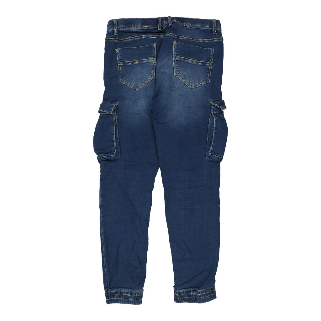 Buy Rainbow Cargo Jeans - 36W UK 14 Blue Cotton Refurbished - $16.87 Rainbow Cargo Jeans - 36W UK 14 Blue Cotton Refurbished - Thrifted (note: this is a term often used to describe second- refurbished available on Cerqular
