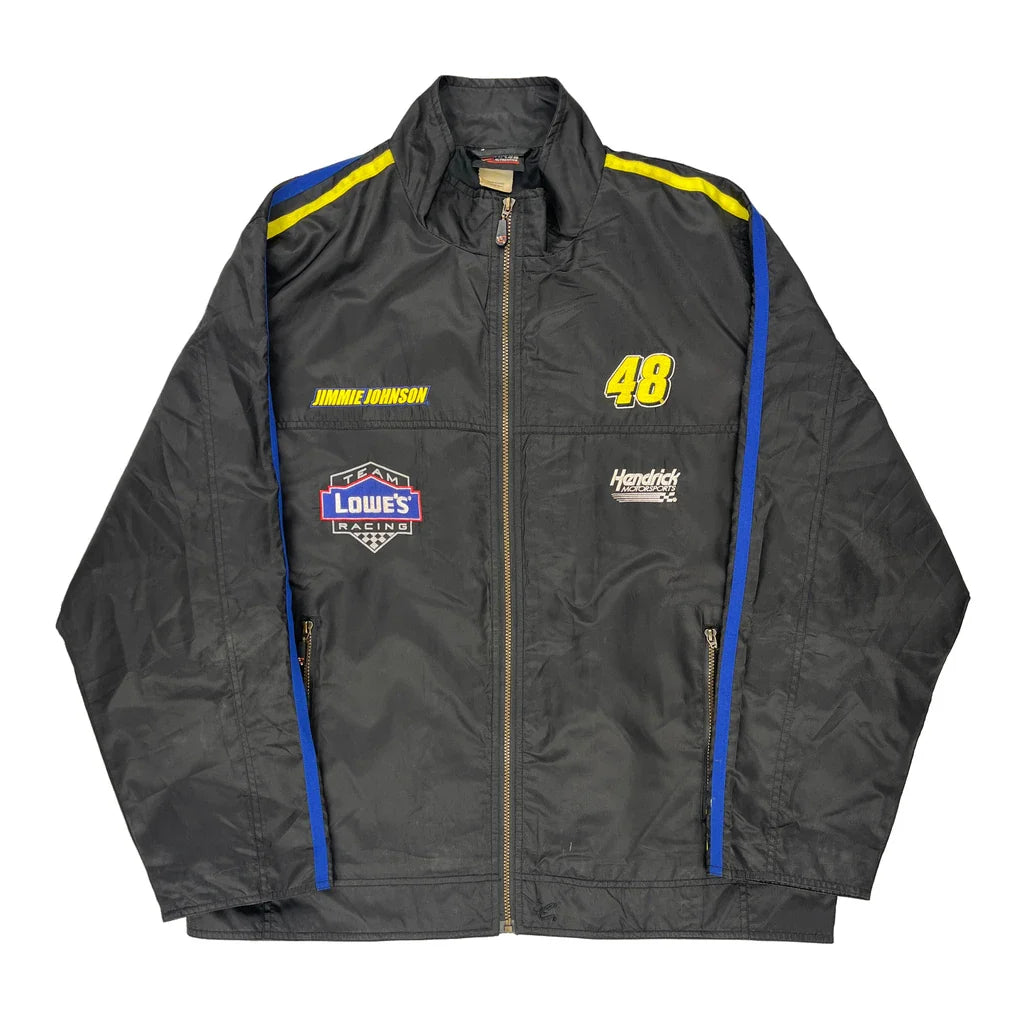 Team Lowe'S Racing Chase Authentics Nascar Jacket - 2XL Grey Polyester Refurbished - Thrifted (note: this is a term often used to describe second- refurbished available on Cerqular