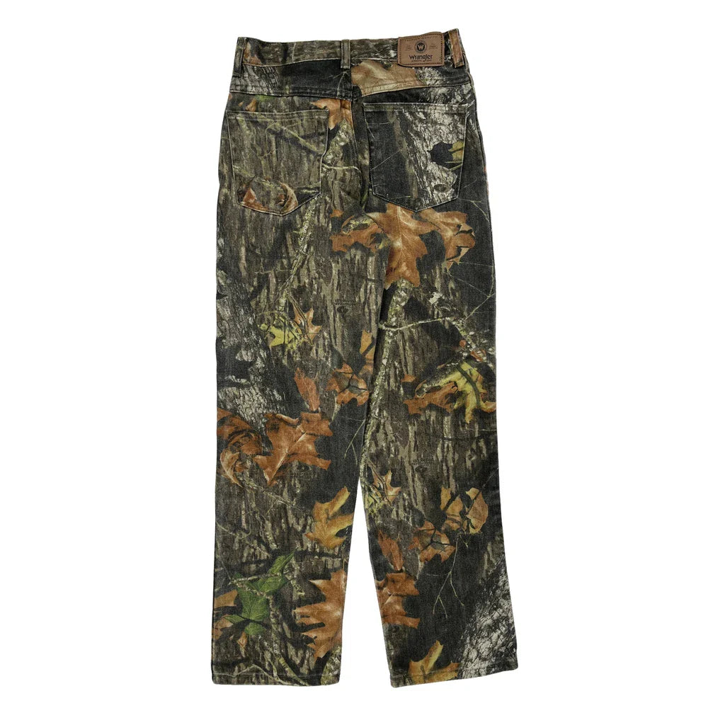 Wrangler Camo Jeans - 26W UK 6 Green Cotton Refurbished - Thrifted (note: this is a term often used to describe second- refurbished available on Cerqular