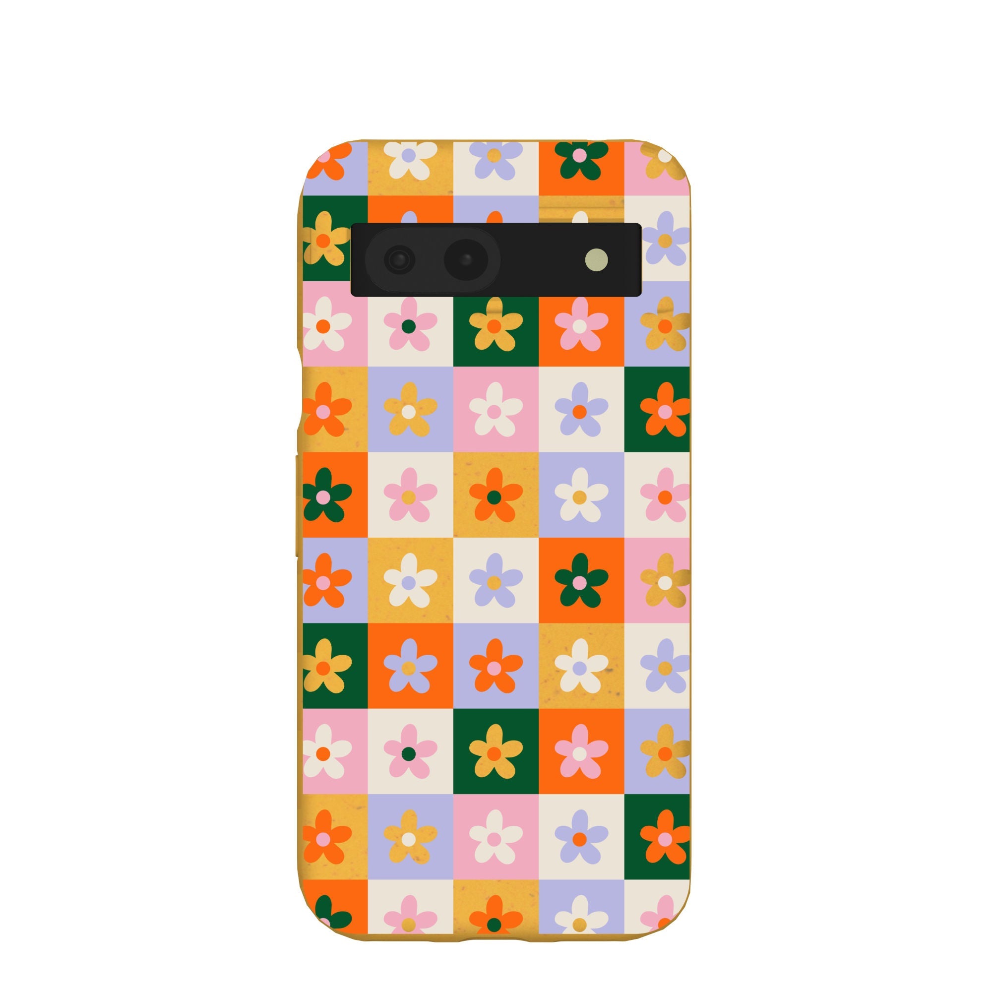 Honey Flower Tiles Google Pixel 8a Case Refurbished - Pela Case refurbished available on Cerqular