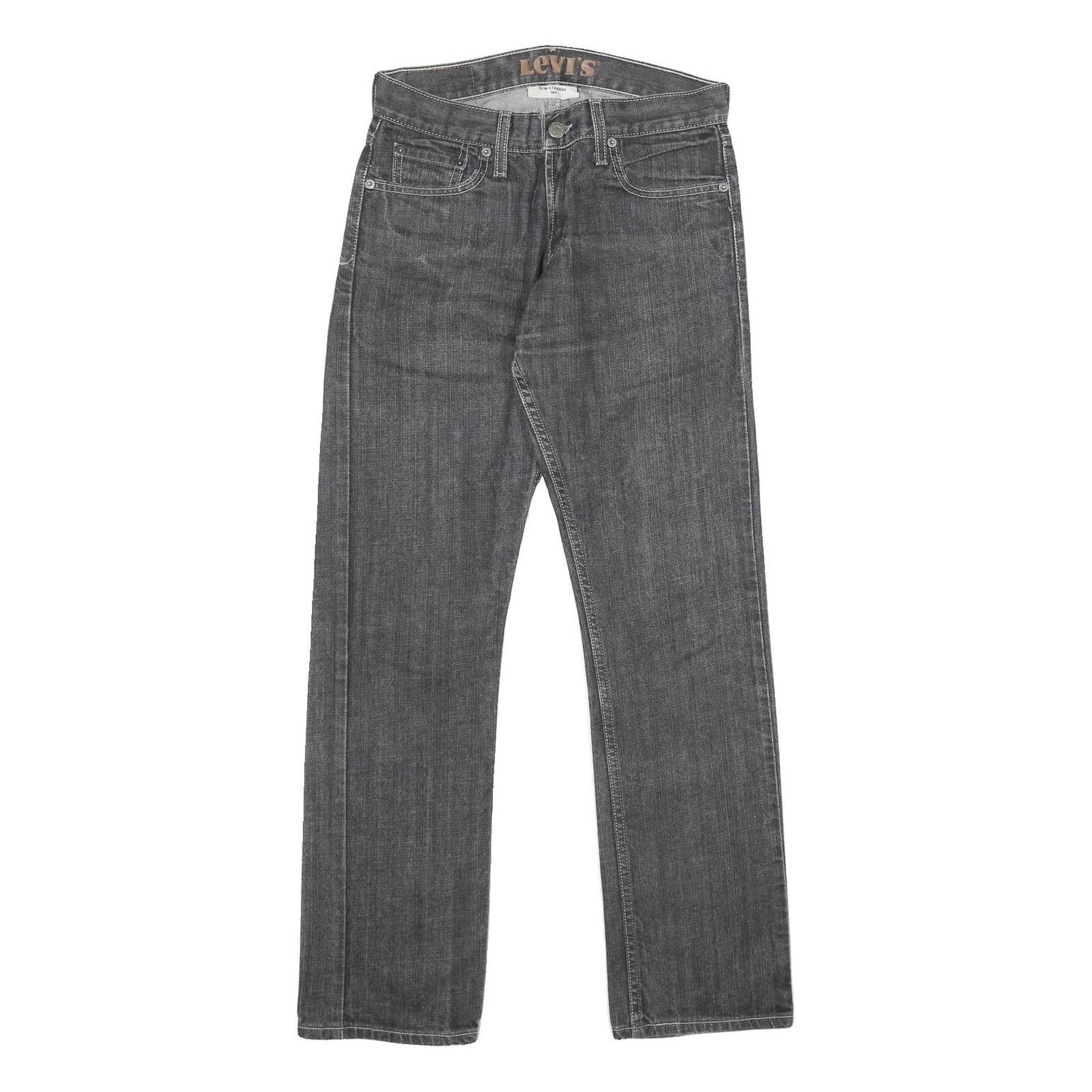 LEVI'S 514 Slim Mens Jeans Black Slim Straight Denim Medium W28 L30 Classic Fit Refurbished - N/A refurbished available on Cerqular