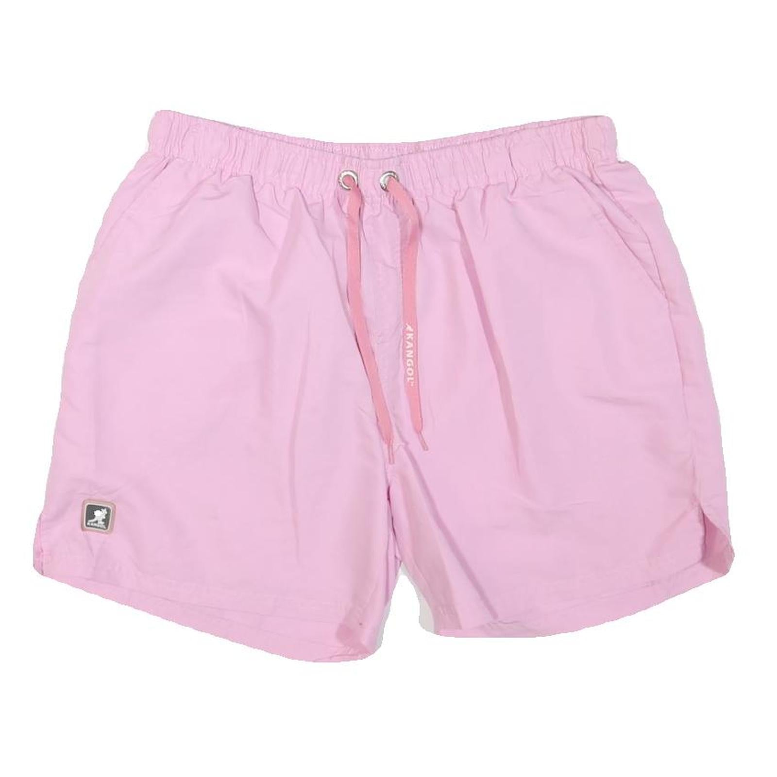 KANGOL Mens Shorts Pink Casual M W34 Lightweight Drawstring Pockets Refurbished - N/A refurbished available on Cerqular