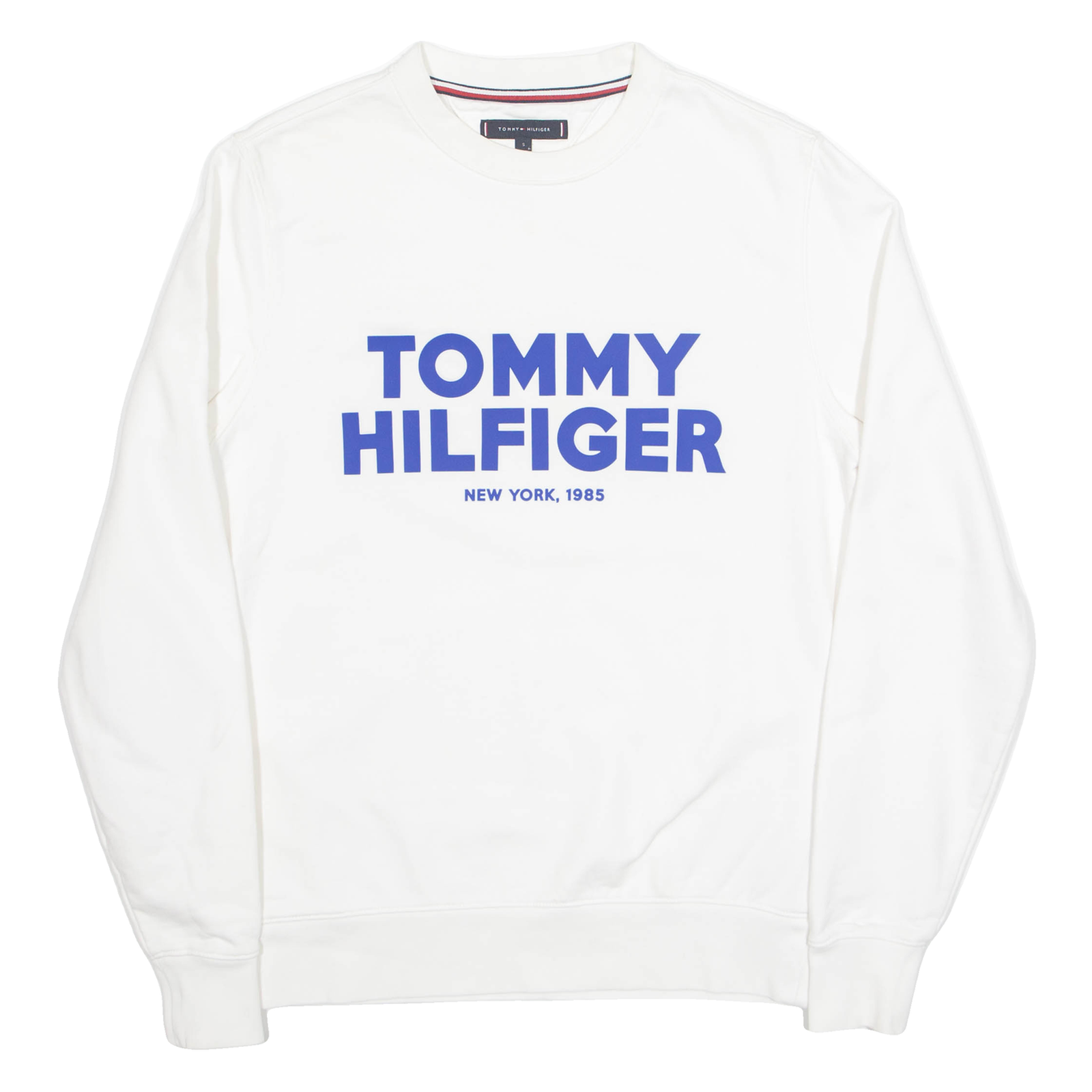 TOMMY HILFIGER Mens Sweatshirt White S Refurbished - N/A refurbished available on Cerqular