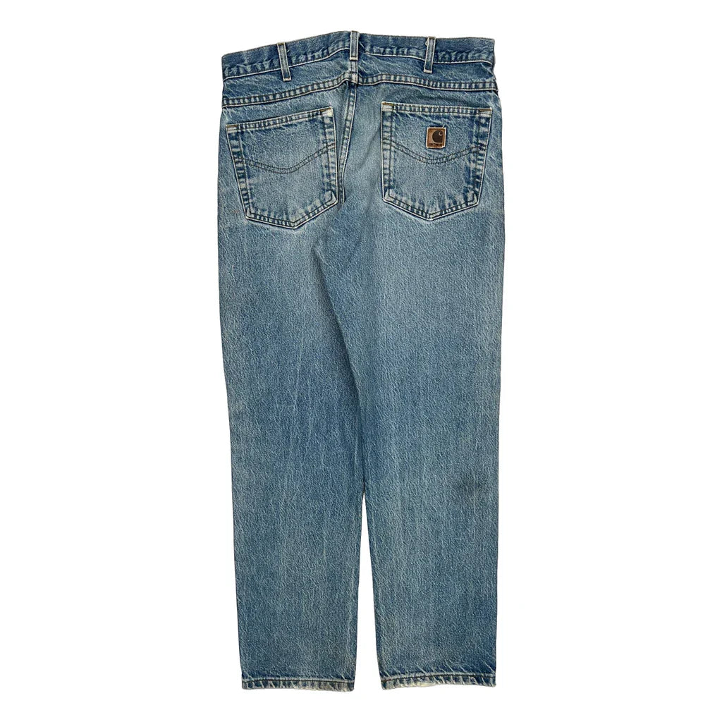 Buy Carhartt Jeans - 32W 30L Light Wash Denim Refurbished - $49.57 Carhartt Jeans - 32W 30L Light Wash Denim Refurbished - Thrifted (note: this is a term often used to describe second- refurbished available on Cerqular
