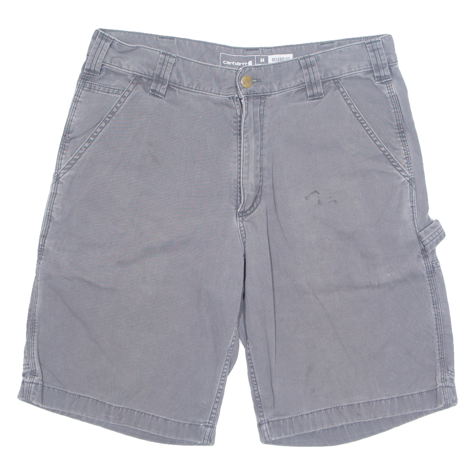 CARHARTT Carpenter Mens Workwear Shorts Grey M W36 Refurbished - N/A refurbished available on Cerqular