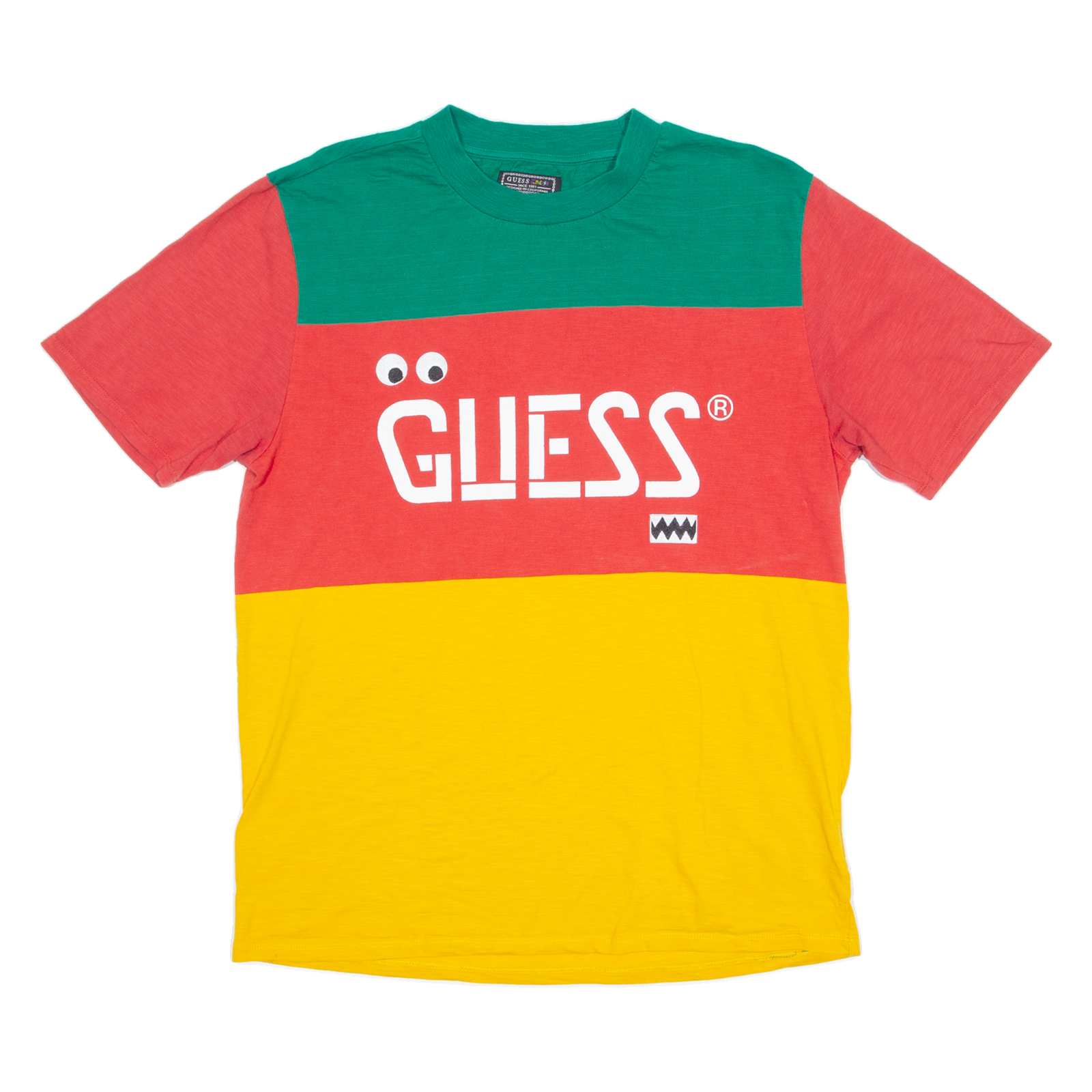 GUESS J BALVIN Mens T-Shirt Red Crew Neck S Refurbished - N/A refurbished available on Cerqular
