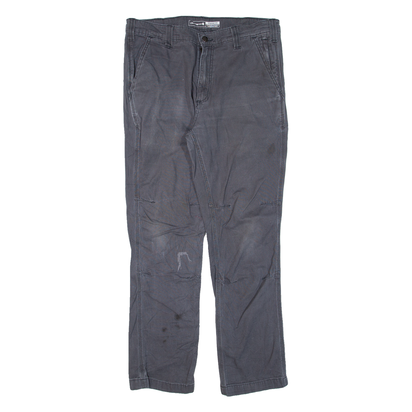 CARHARTT Workwear Mens Trousers Grey Regular Straight W33 L28 Refurbished - N/A refurbished available on Cerqular