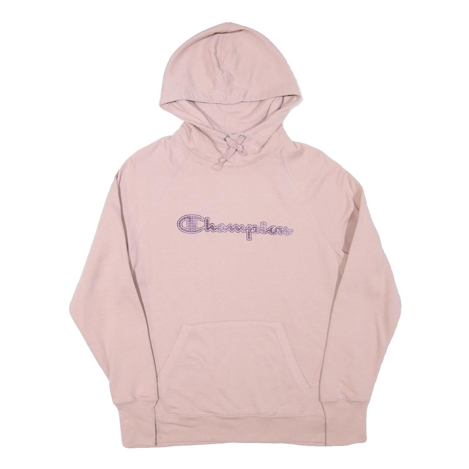 CHAMPION Womens Pink Pullover Hoodie M Cotton Blend Casual Sportswear Refurbished - N/A refurbished available on Cerqular