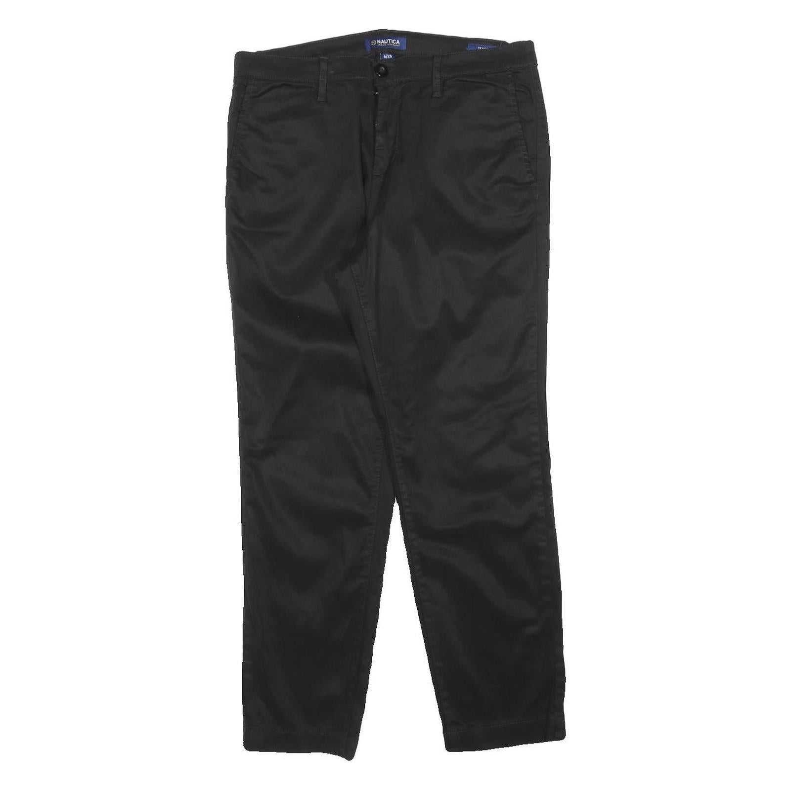 Buy NAUTICA Womens Black Slim Fit Slim Leg Trousers W31 L26 Polyester Blend Zip Refurbished - $33.79 NAUTICA Womens Black Slim Fit Slim Leg Trousers W31 L26 Polyester Blend Zip Refurbished - N/A refurbished available on Cerqular