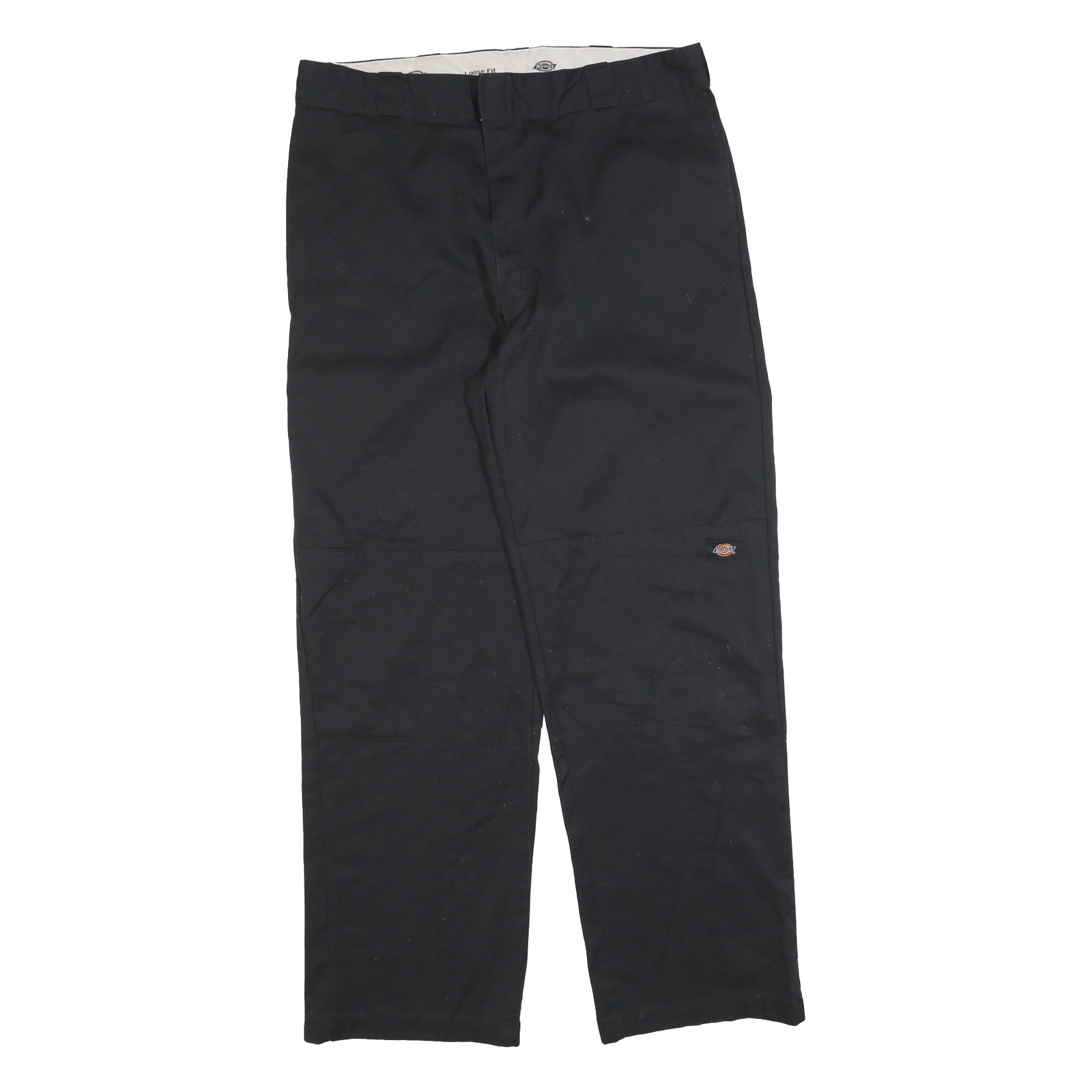 DICKIES Mens Black Cotton Blend Regular Straight Trousers W40 L34 Workwear Zip Refurbished - N/A refurbished available on Cerqular