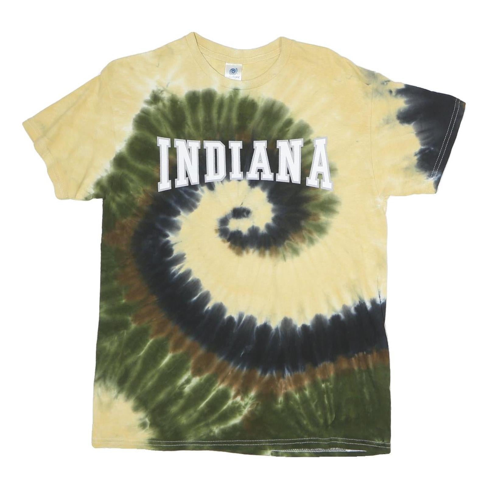 Buy COLORTONE Mens Yellow & Green Tie Dye Indiana T-Shirt M Short Sleeve Crew Neck Refurbished - $15.59 COLORTONE Mens Yellow & Green Tie Dye Indiana T-Shirt M Short Sleeve Crew Neck Refurbished - N/A refurbished available on Cerqular