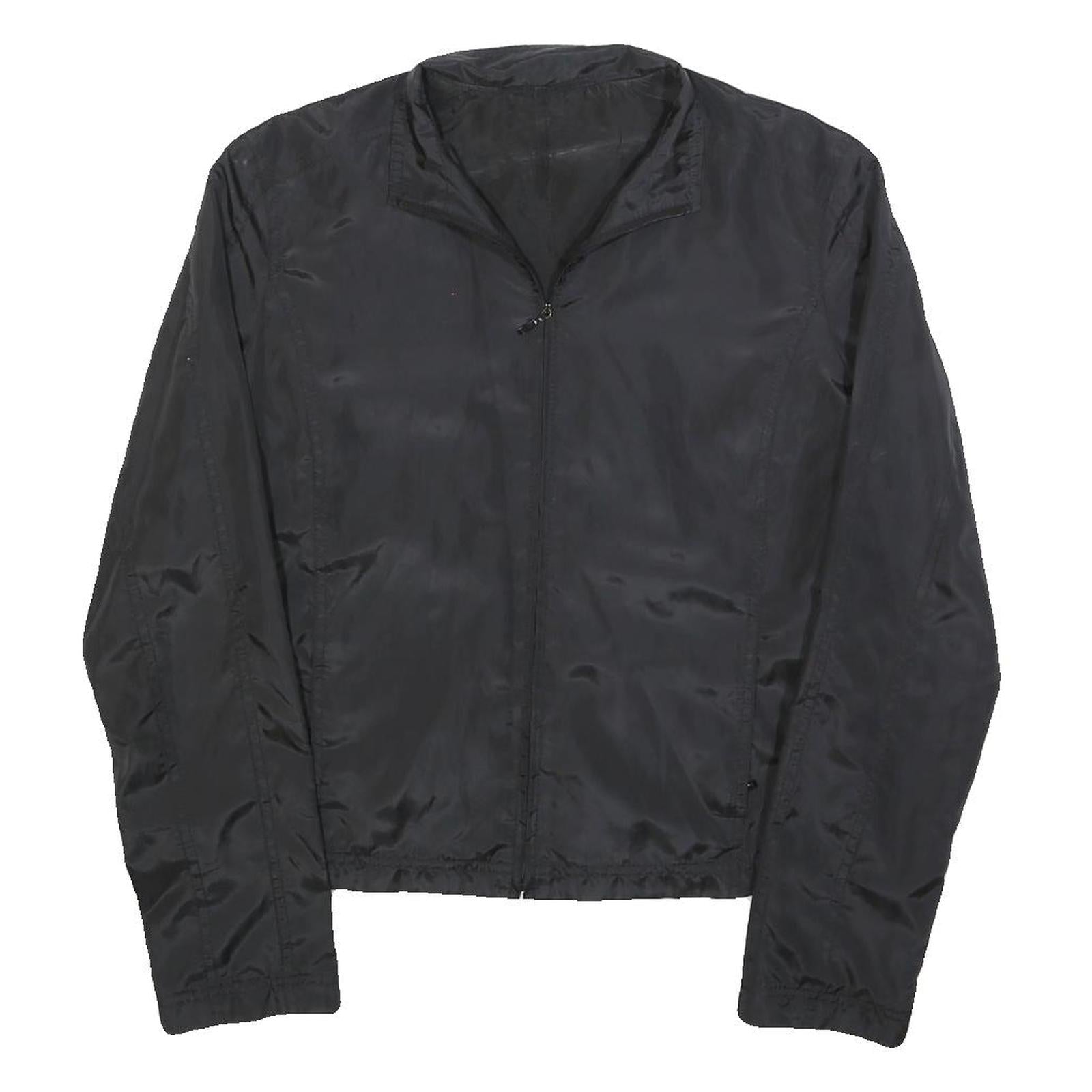 HUGO BOSS Womens Black Jacket S Polyester Plain Zip Casual Lightweight Refurbished - N/A refurbished available on Cerqular