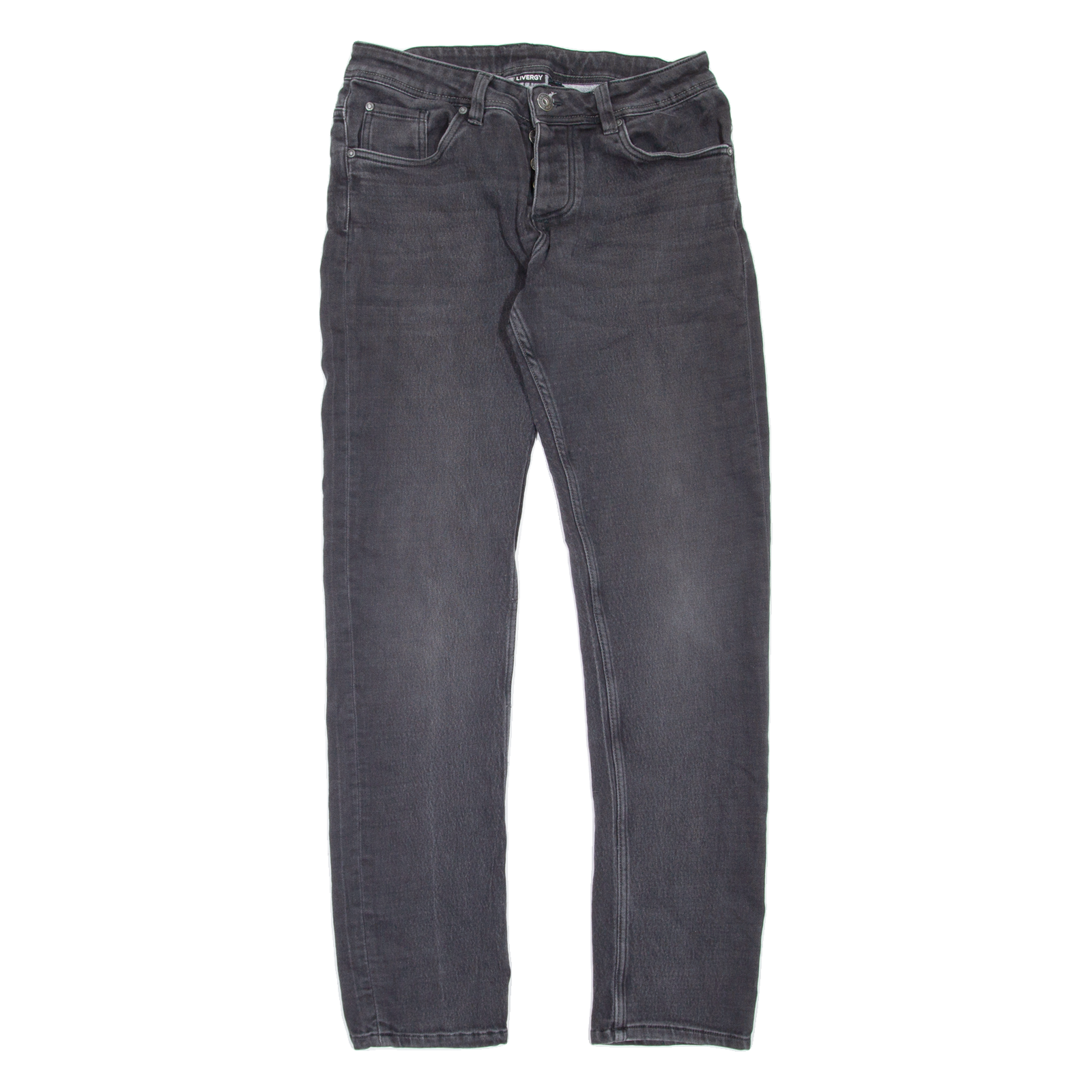 LIVERGY Womens Jeans Grey Regular Tapered W30 L32 Refurbished - N/A refurbished available on Cerqular