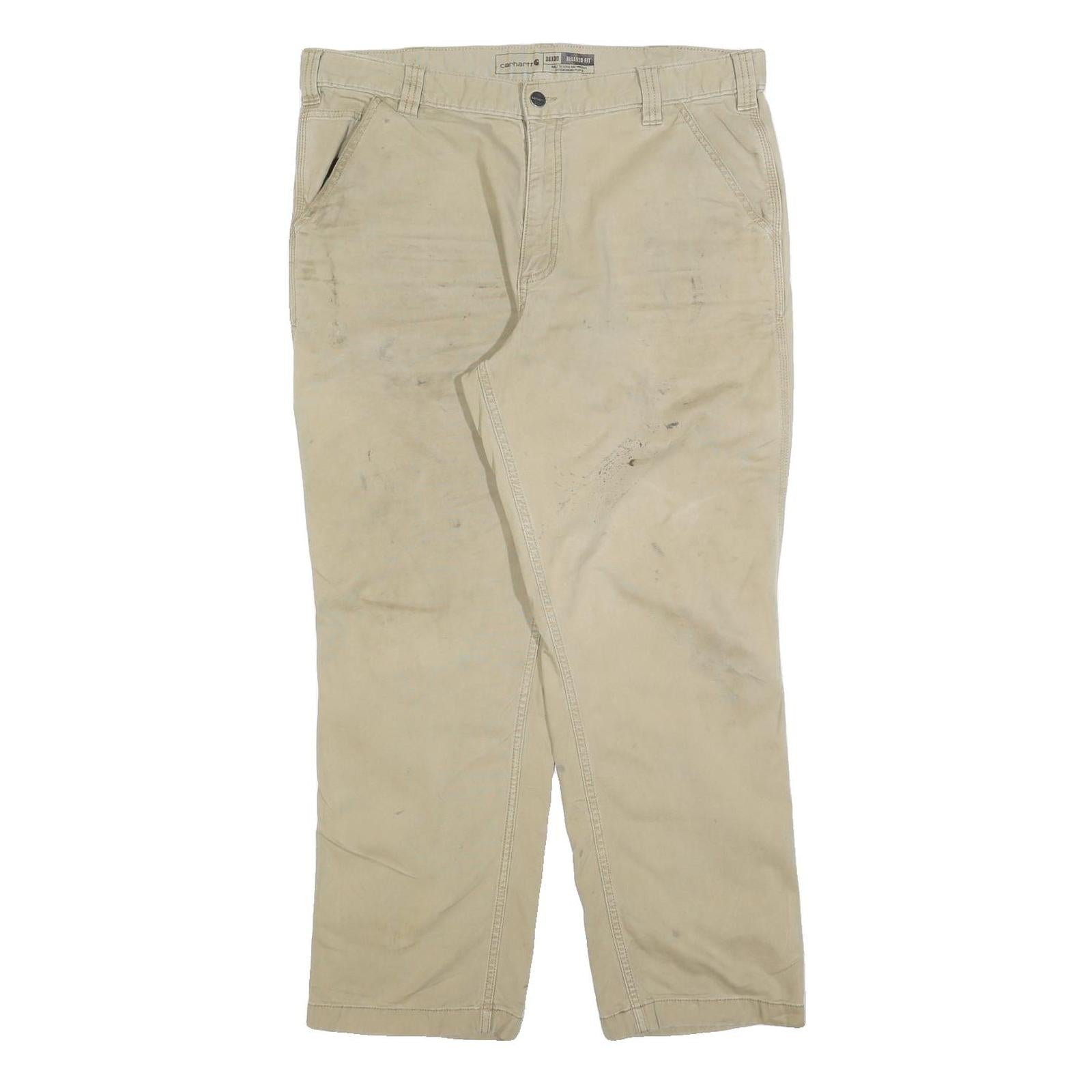 Buy CARHARTT Mens Cotton Blend Beige Relaxed W38 L30 Workwear Trousers Zip Closure Refurbished - $49.39 CARHARTT Mens Cotton Blend Beige Relaxed W38 L30 Workwear Trousers Zip Closure Refurbished - N/A refurbished available on Cerqular