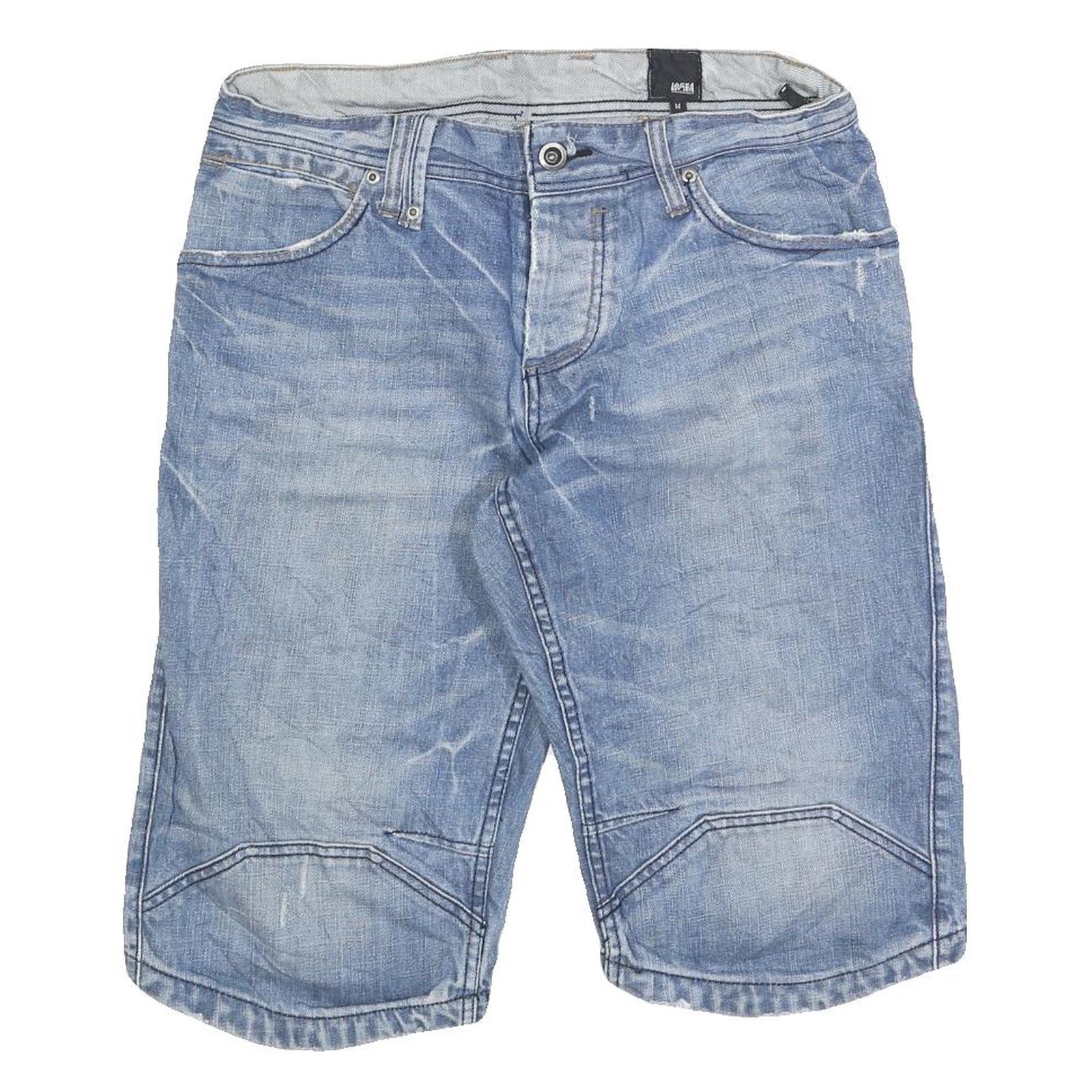 JACK & JONES Mens Shorts Blue Denim Regular M W32 Casual Cotton Blend Refurbished - N/A refurbished available on Cerqular