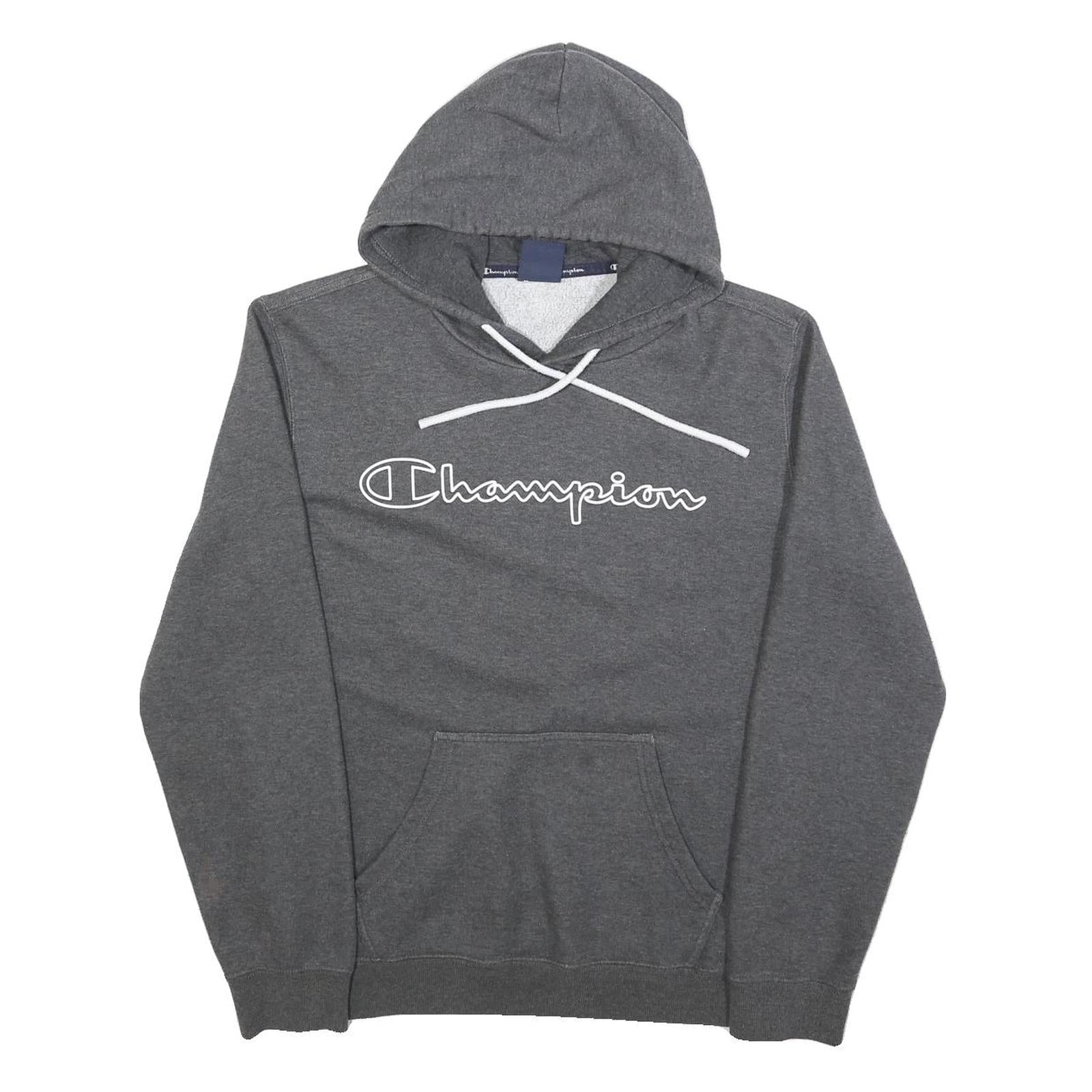 CHAMPION Mens Grey Pullover Hoodie M Cotton Blend Casual Sports Sweatshirt Refurbished - N/A refurbished available on Cerqular