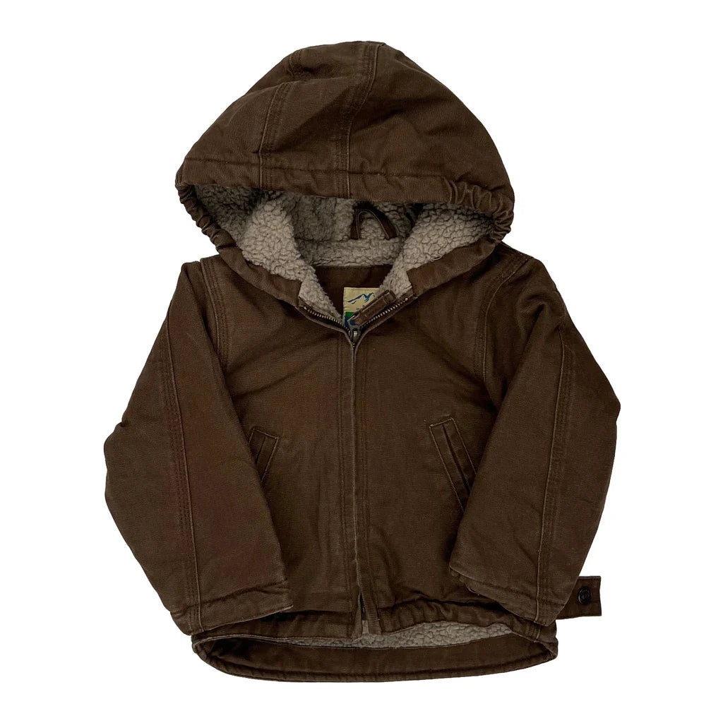 Age 2 Blue Mountain Jacket - 2XS Brown Cotton Refurbished - Thrifted (note: this is a term often used to describe second- refurbished available on Cerqular