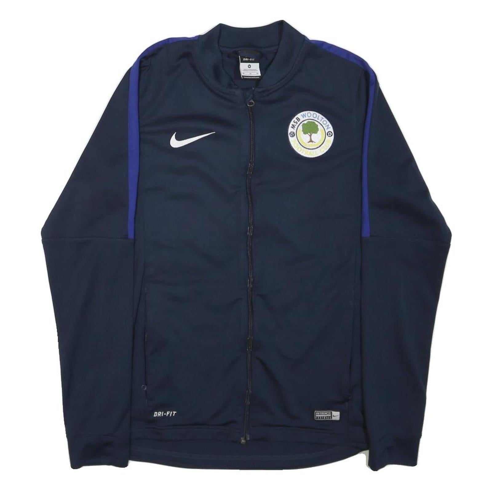 Buy NIKE Mens Navy Blue Track Jacket M Polyester Blend Dri-Fit Zip Sportswear Refurbished - $49.39 NIKE Mens Navy Blue Track Jacket M Polyester Blend Dri-Fit Zip Sportswear Refurbished - N/A refurbished available on Cerqular