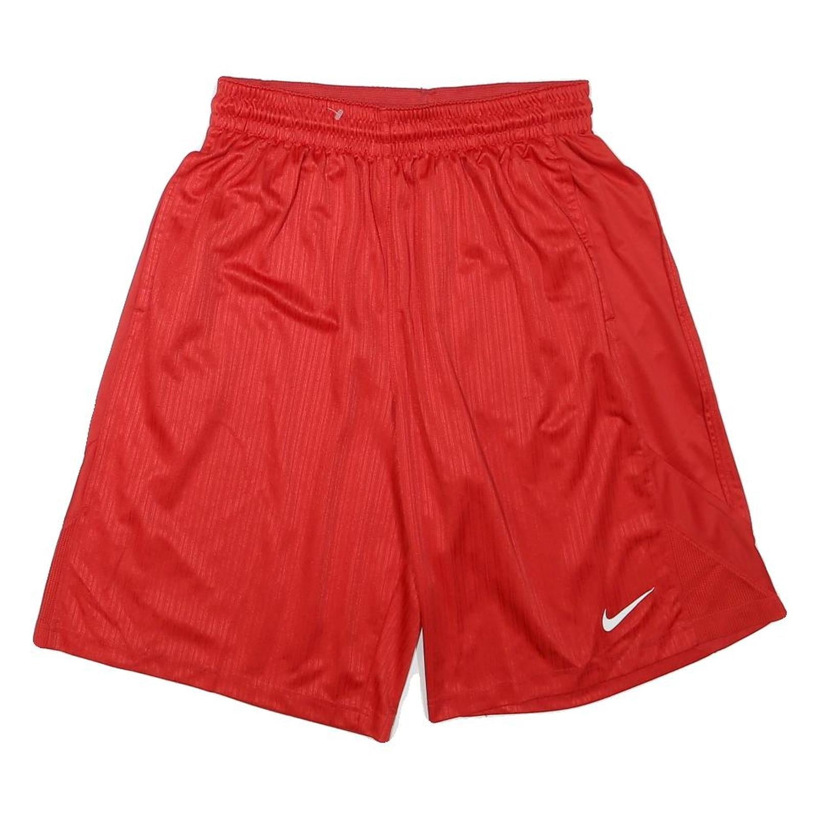 NIKE Mens Red Sports Casual Shorts XL W27 Polyester Blend Refurbished - N/A refurbished available on Cerqular