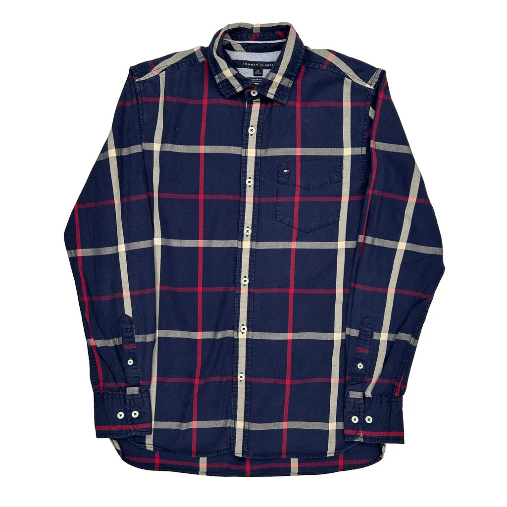 Buy Tommy Hilfiger Checked Shirt - Small Beige Cotton Refurbished - $33.49 Tommy Hilfiger Checked Shirt - Small Beige Cotton Refurbished - Thrifted (note: this is a term often used to describe second- refurbished available on Cerqular