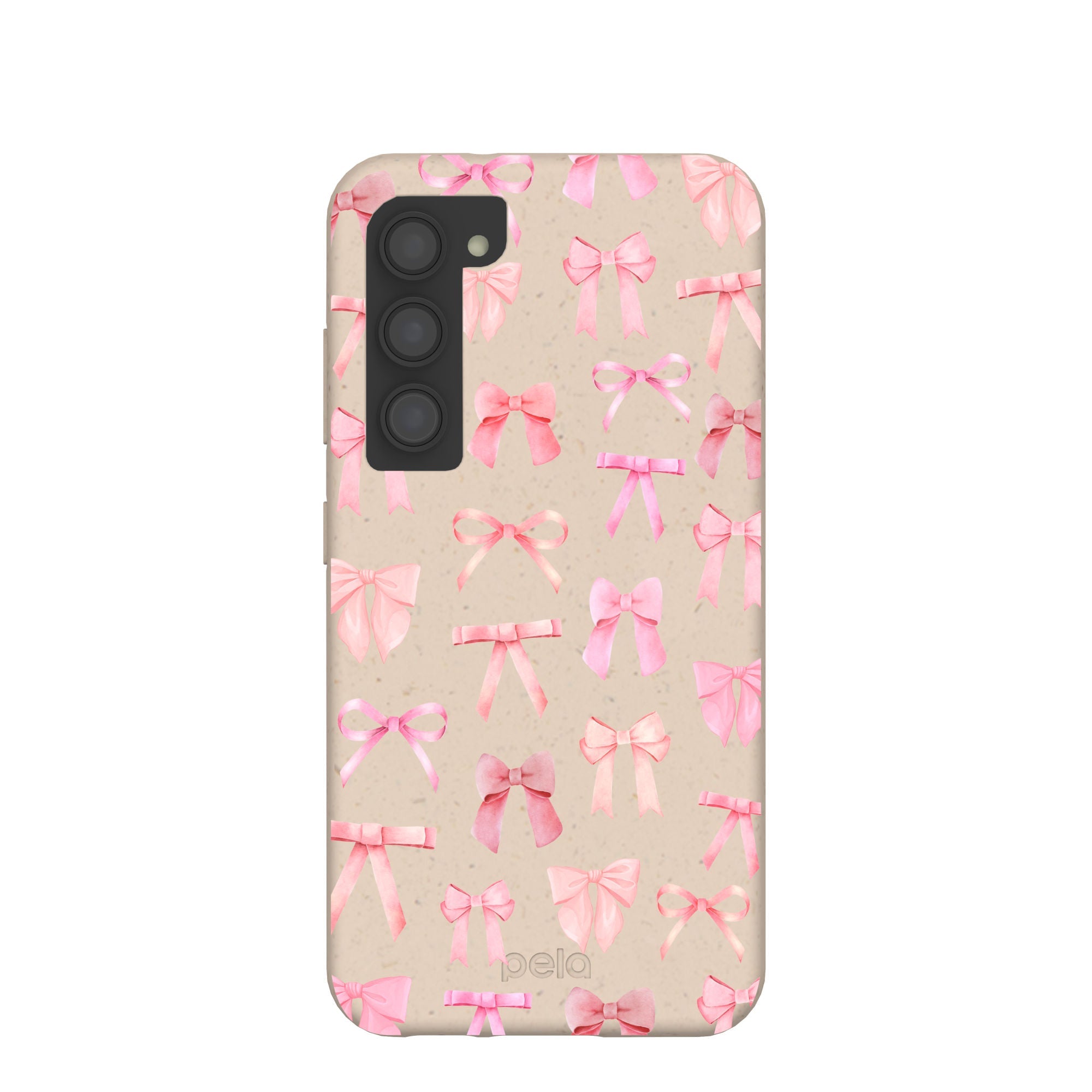 Seashell Rosy Bows Samsung Galaxy S23 Case Refurbished - Pela Case refurbished available on Cerqular