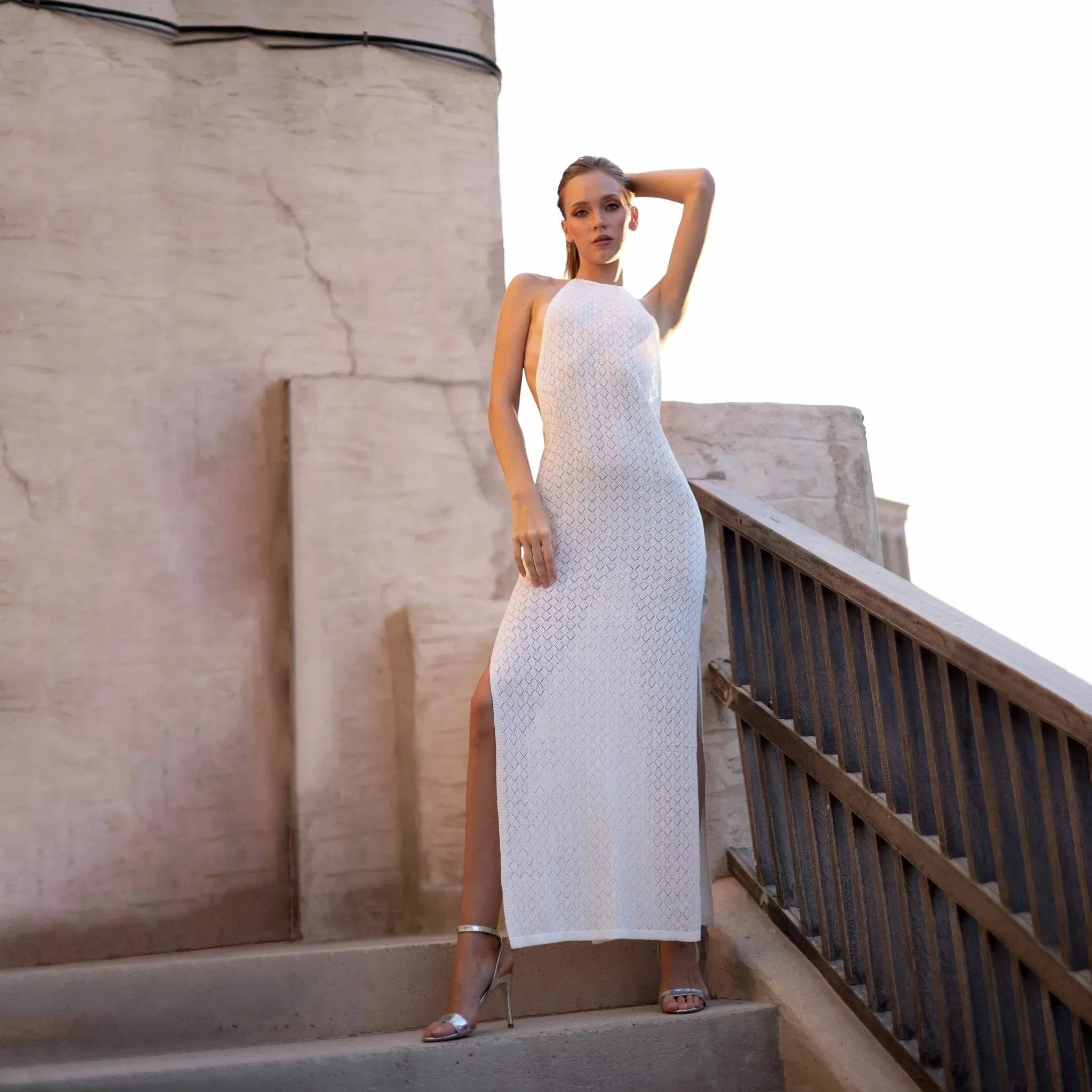 Mahina Long Dress | Size: L | Color: White Refurbished - Aloud (note: this is a lesser-known brand, but it has refurbished available on Cerqular