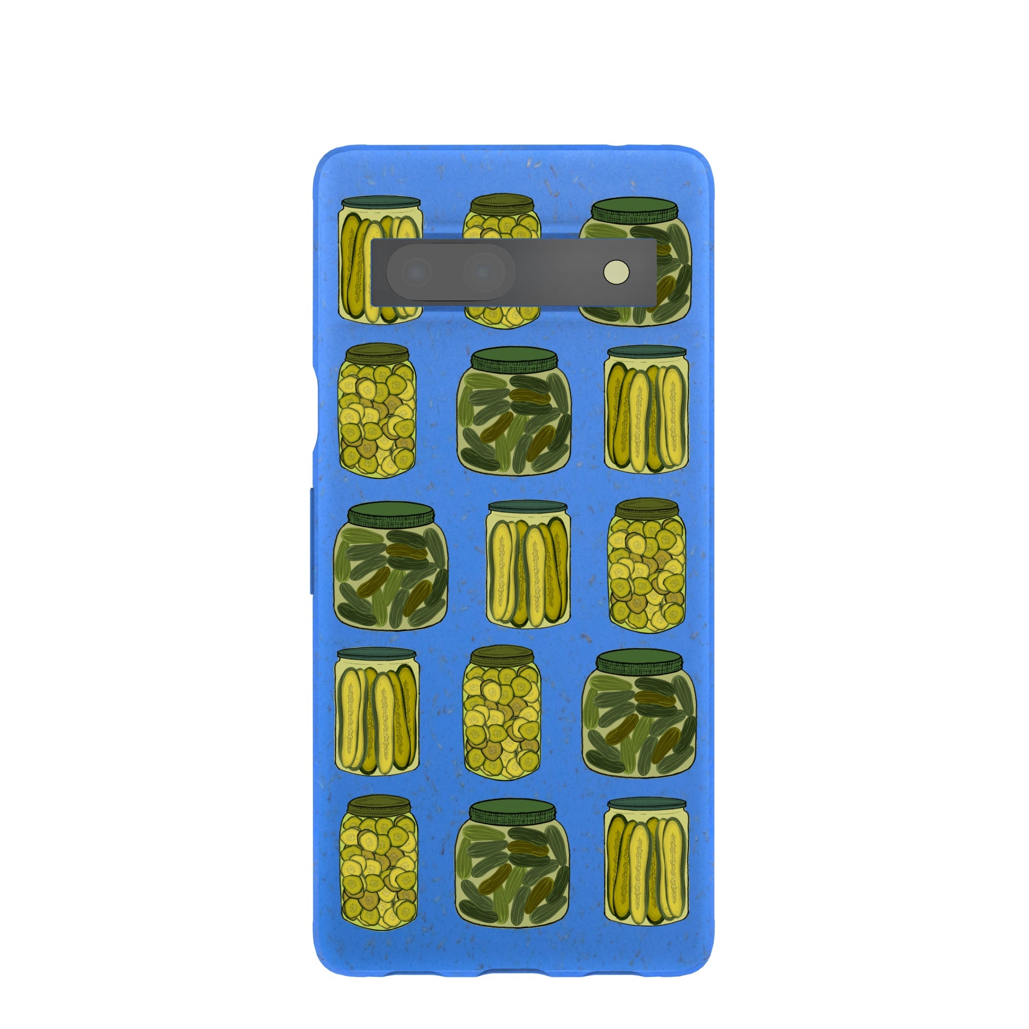 Electric Blue Pickling Pickles Google Pixel 7a Case Refurbished - Pela Case refurbished available on Cerqular