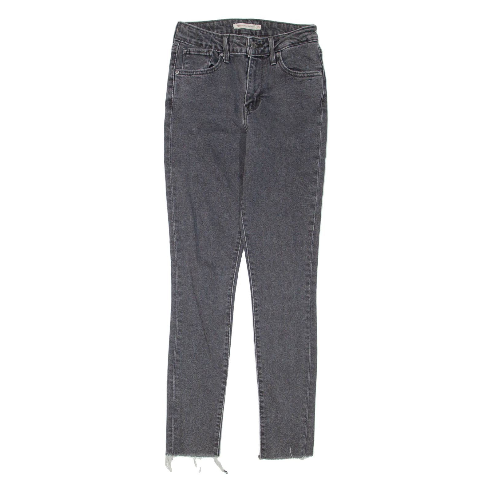 LEVI'S 721 High Rise Womens Jeans Grey Regular Skinny W25 L29 Refurbished - N/A refurbished available on Cerqular