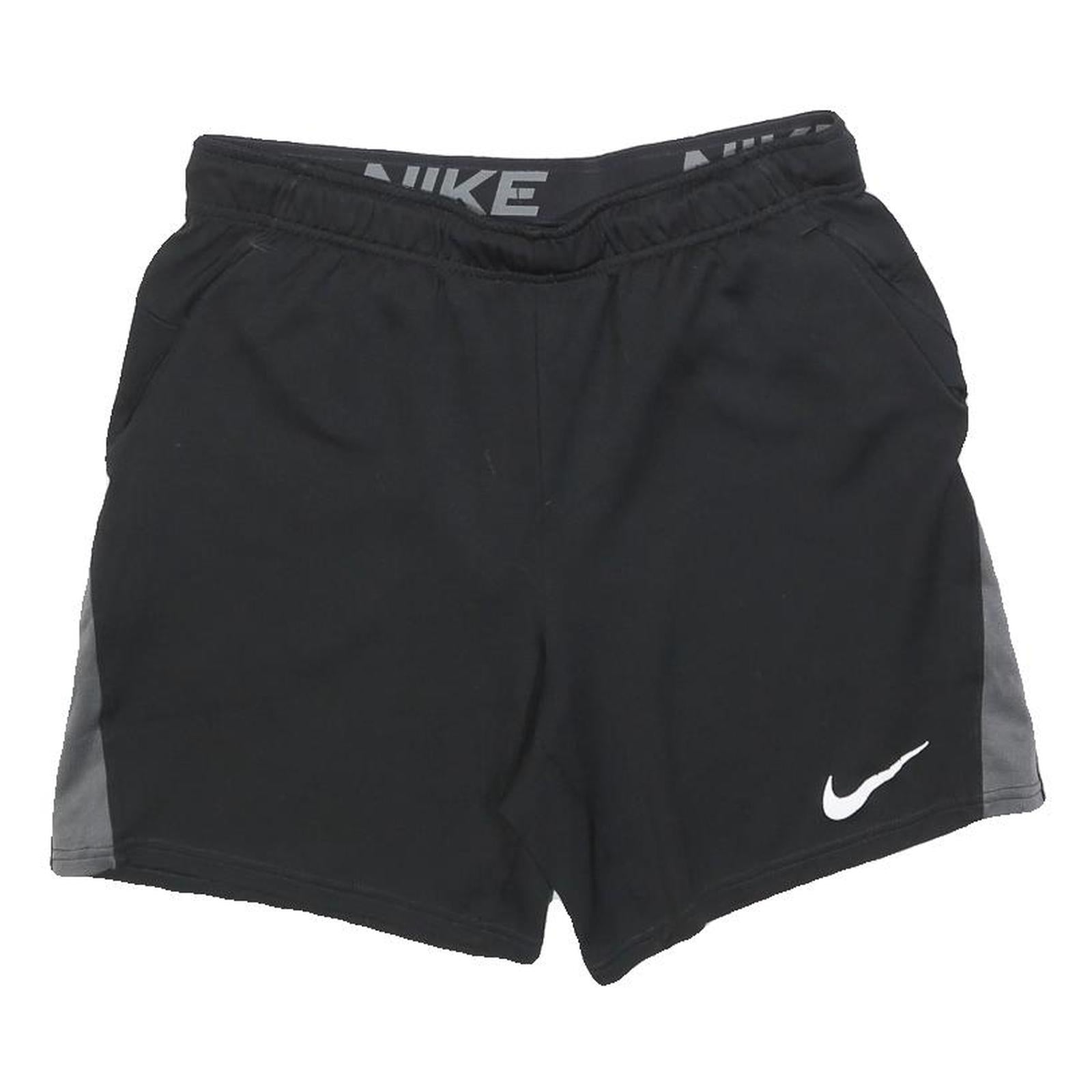 NIKE Mens Black & Grey Sports Casual Polyester Shorts M W30 Lightweight Refurbished - N/A refurbished available on Cerqular