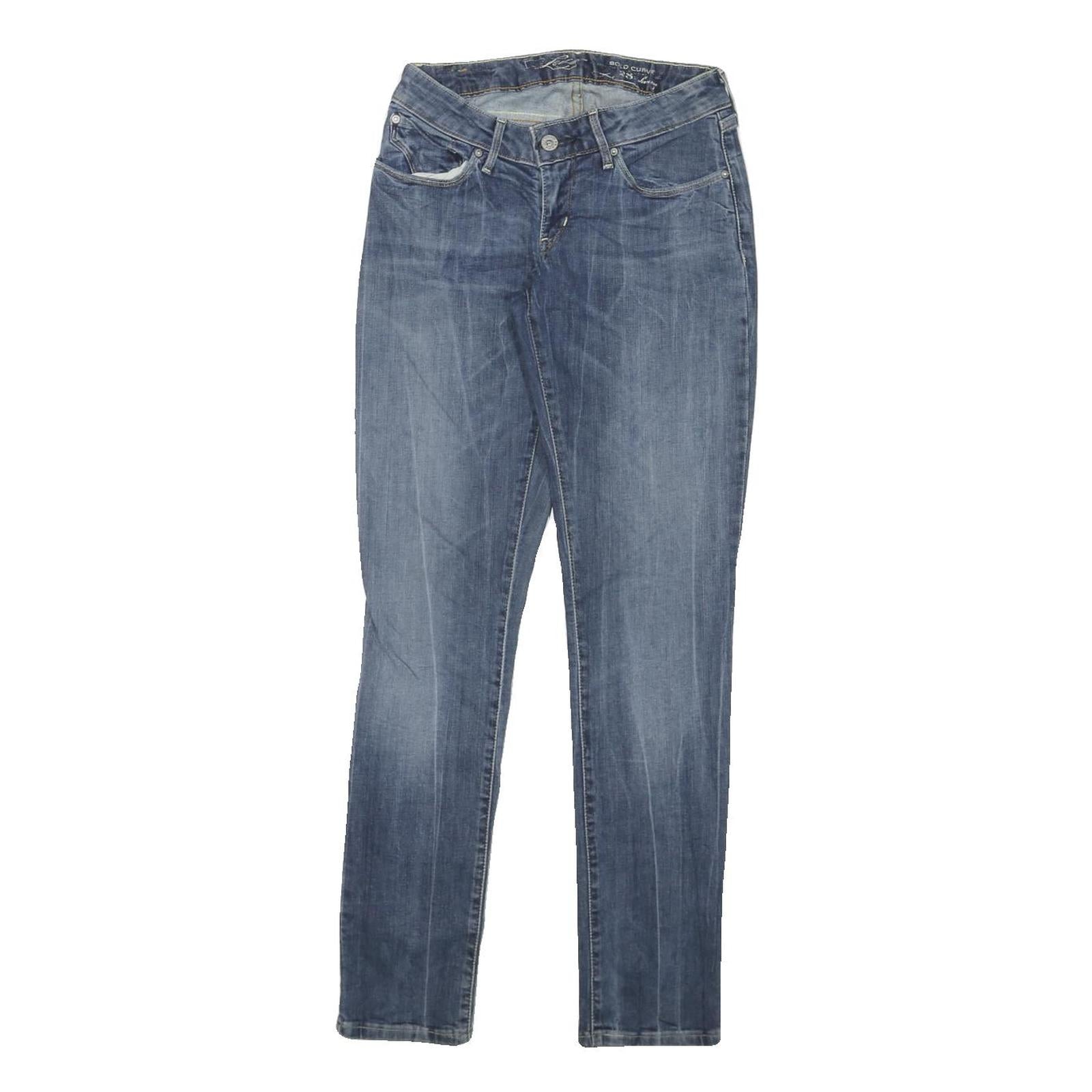 LEVI'S Womens Blue Slim Skinny Denim Medium W25 L29 Classic Fit Zipped Jeans Refurbished - N/A refurbished available on Cerqular
