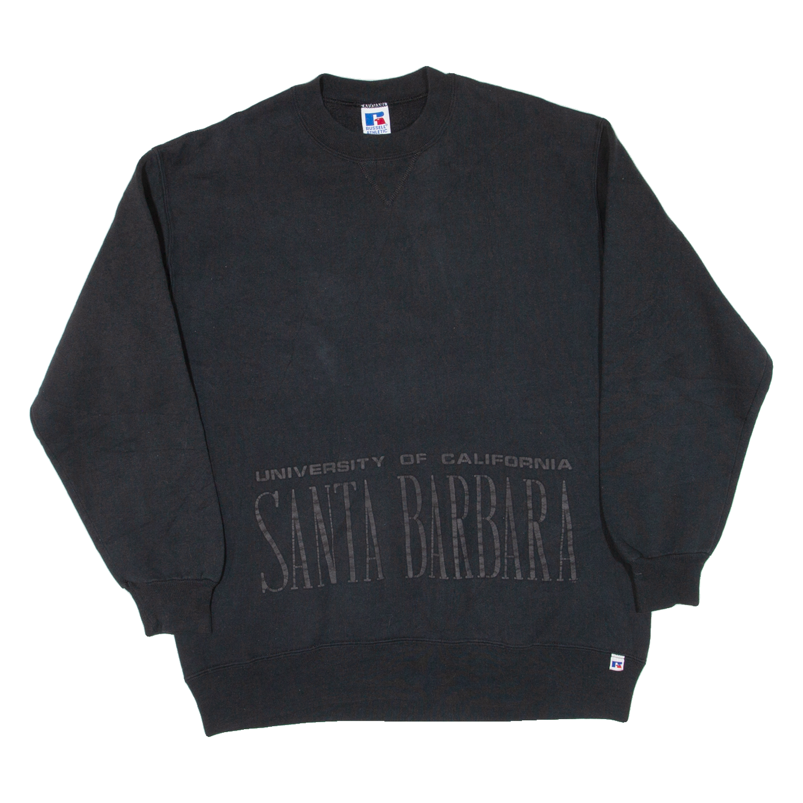 RUSSELL ATHLETIC Santa Barbara Mens Sweatshirt Black USA XL Refurbished - N/A refurbished available on Cerqular