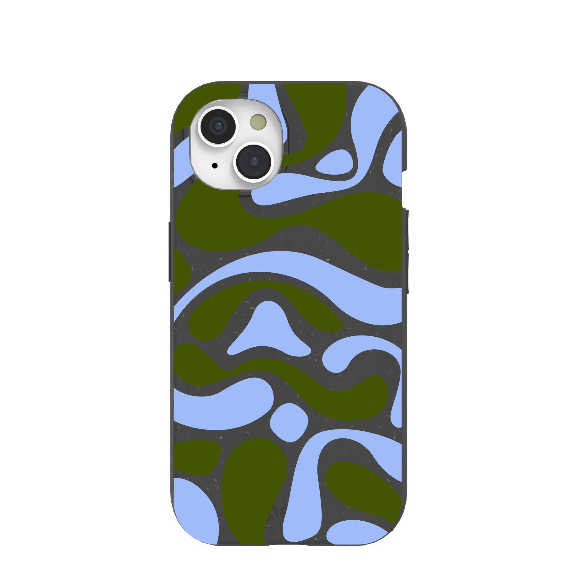 Black Curve and Flow iPhone 15 Case Refurbished - Pela Case refurbished available on Cerqular