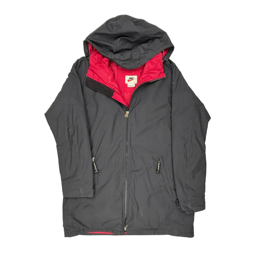 Buy Nike Windbreaker - Medium Black Polyester Refurbished - $44.21 Nike Windbreaker - Medium Black Polyester Refurbished - Thrifted (note: this is a term often used to describe second- refurbished available on Cerqular