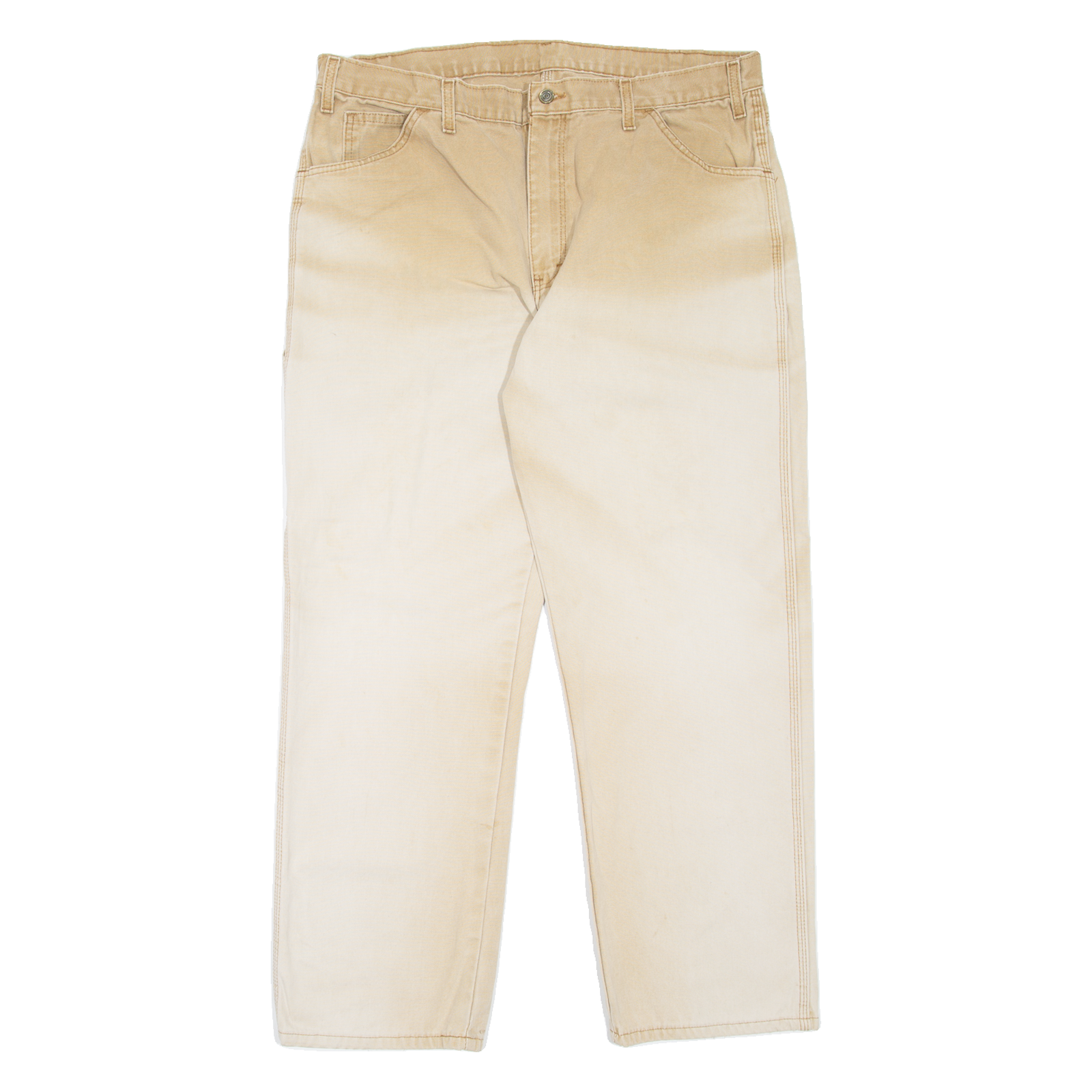 DICKIES Workwear Mens Trousers Beige Regular Tapered W38 L30 Refurbished - N/A refurbished available on Cerqular