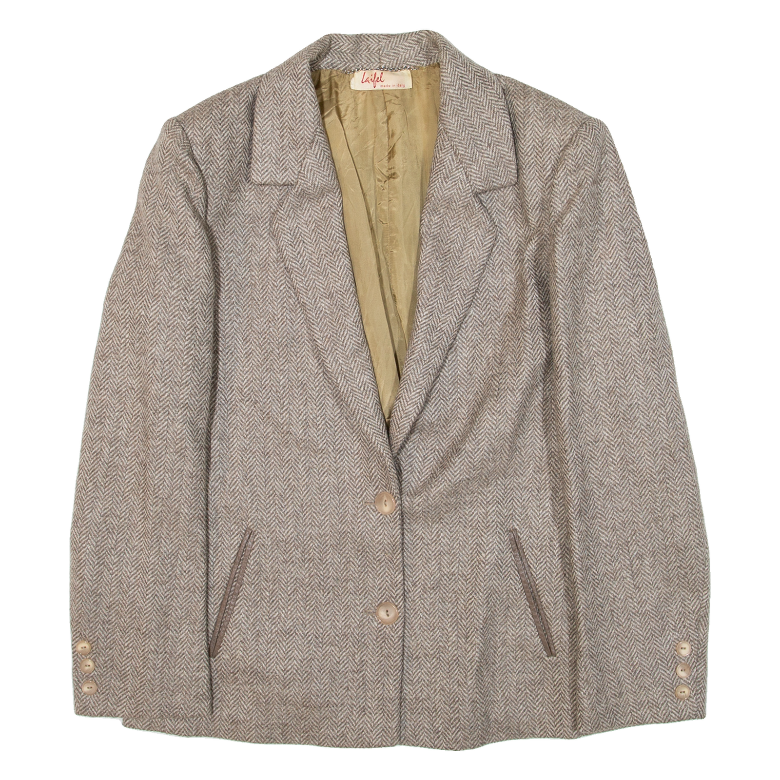Buy LAIFEL Womens Blazer Jacket Beige Knit Herringbone M Refurbished - $46.79 LAIFEL Womens Blazer Jacket Beige Knit Herringbone M Refurbished - N/A refurbished available on Cerqular
