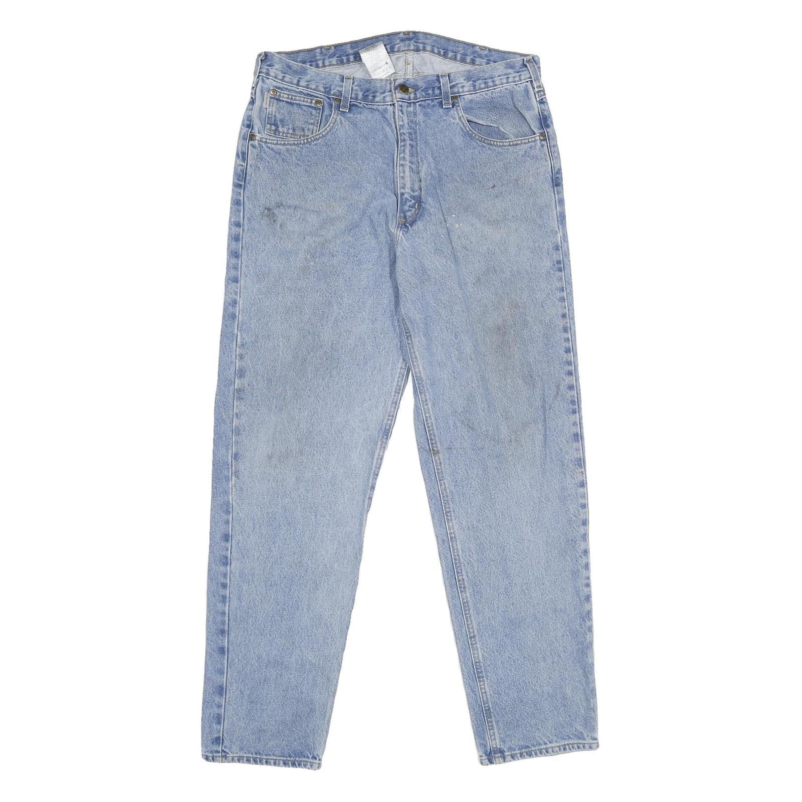 CARHARTT Mens Jeans Blue Relaxed Straight Denim Medium W38 L34 Workwear Refurbished - N/A refurbished available on Cerqular