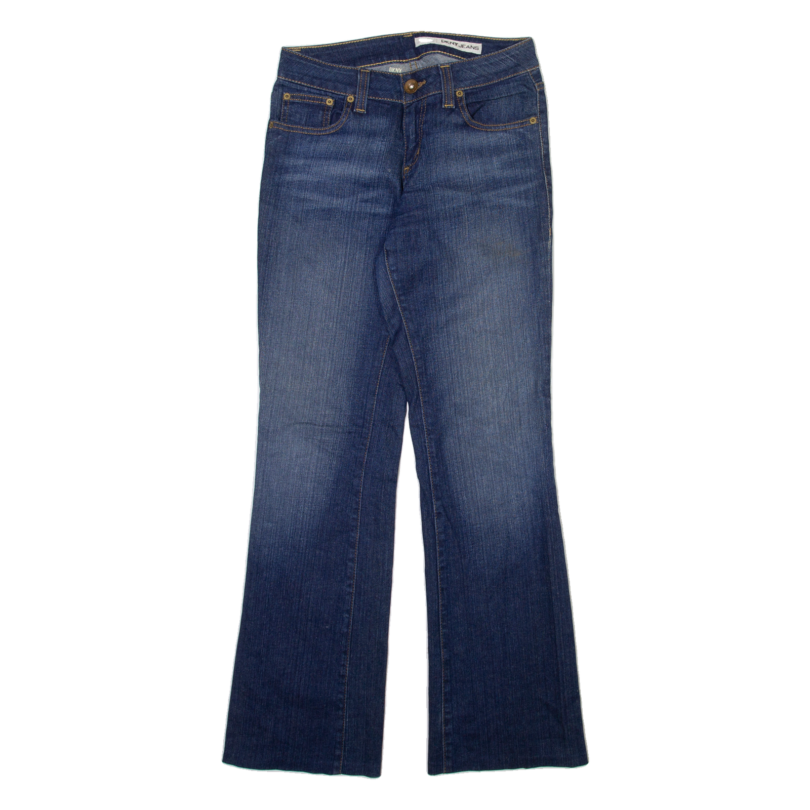 DKNY Womens Jeans Blue Regular Bootcut Stone Wash W27 L30 Refurbished - N/A refurbished available on Cerqular