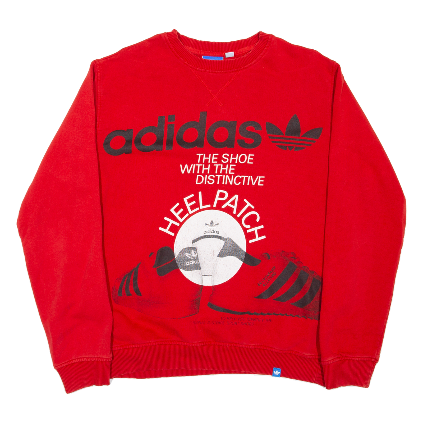 ADIDAS The Shoe With The Heel Patch Mens Sweatshirt Red M Refurbished - N/A refurbished available on Cerqular