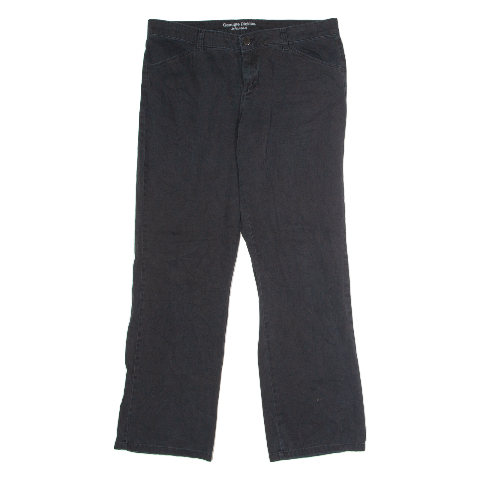 DICKIES Workwear Womens Trousers Black Relaxed Bootcut W34 L30 Refurbished - N/A refurbished available on Cerqular