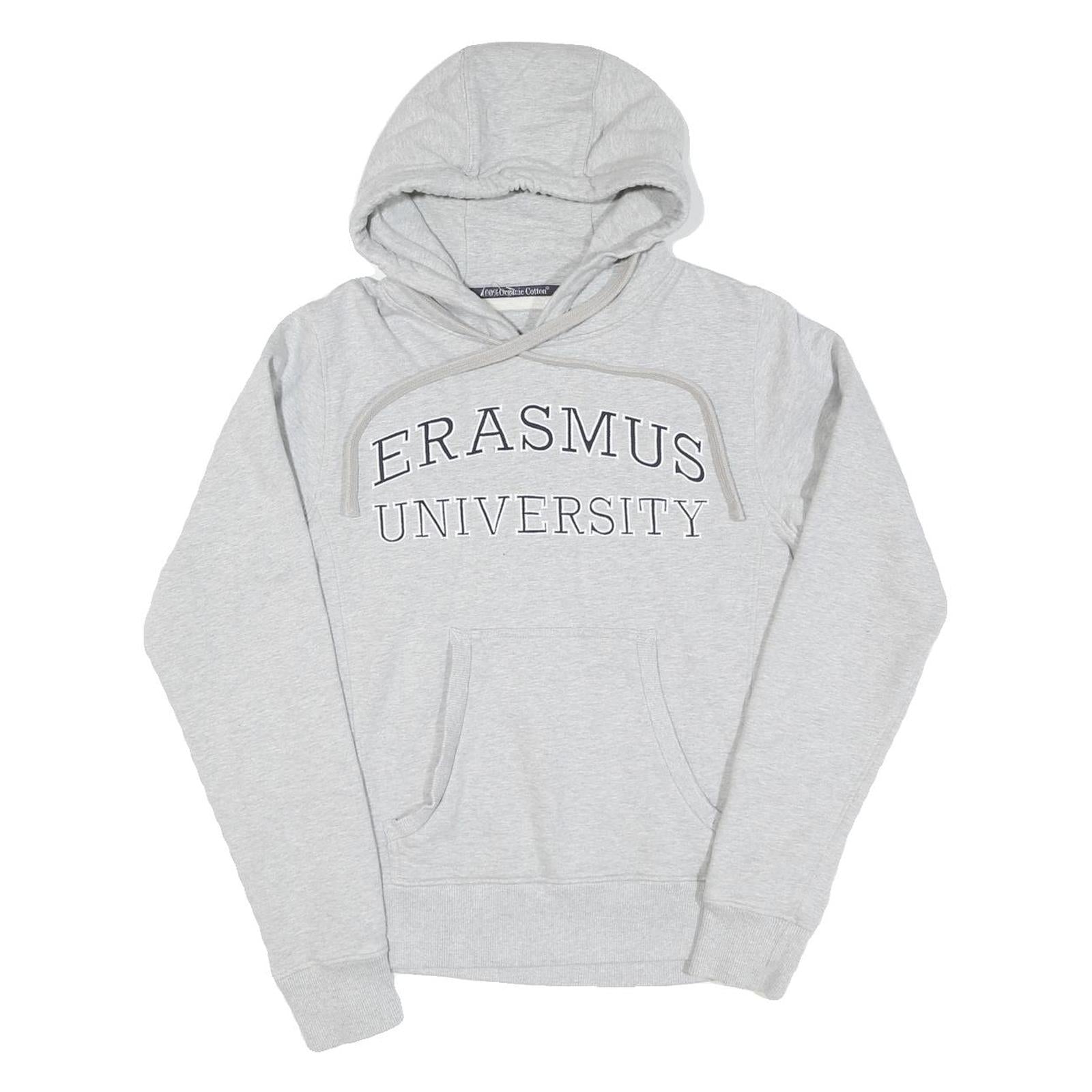 Mens Grey Erasmus University Cotton Pullover Hoodie XS Lightweight Casual Refurbished - N/A refurbished available on Cerqular