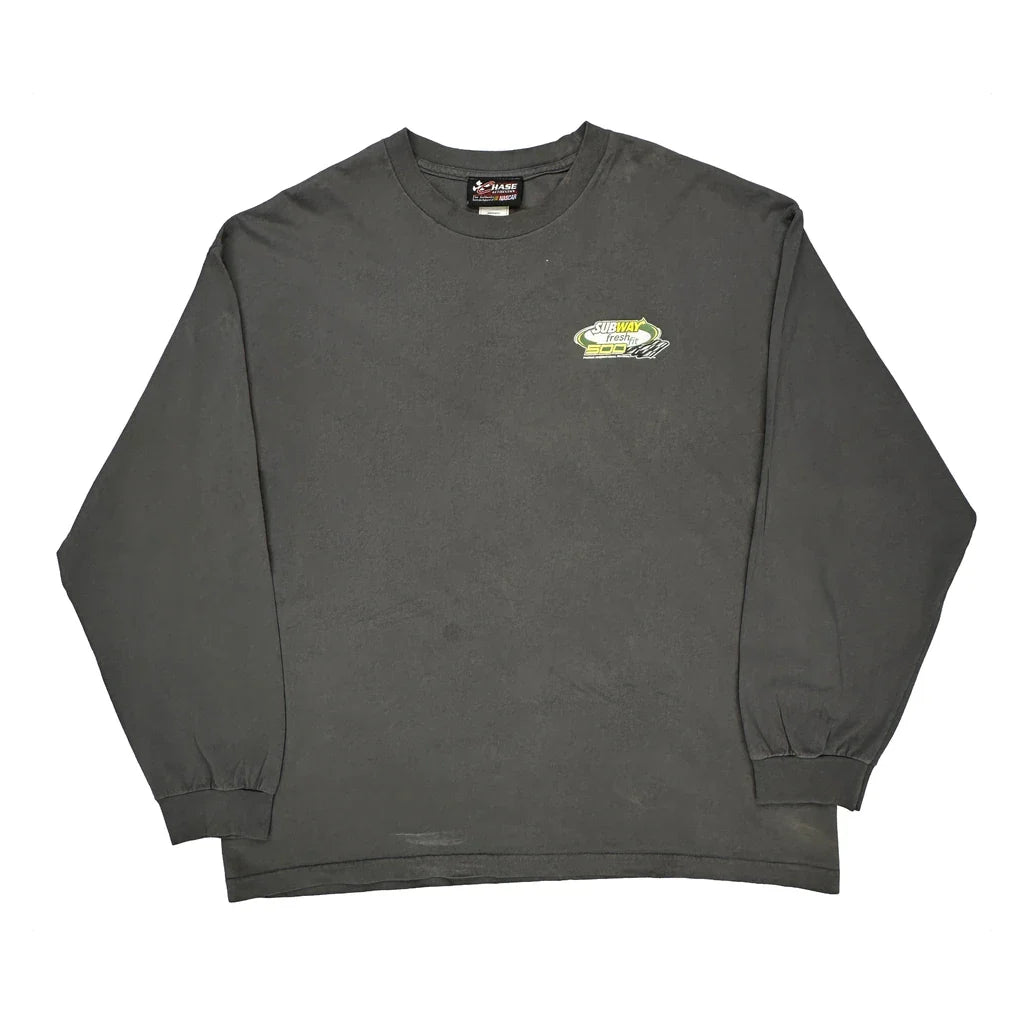 Phoenix International Raceway Chase Authentics Nascar Long Sleeve T-Shirt - 2XL Grey Cotton Refurbished - Thrifted (note: this is a term often used to describe second- refurbished available on Cerqular