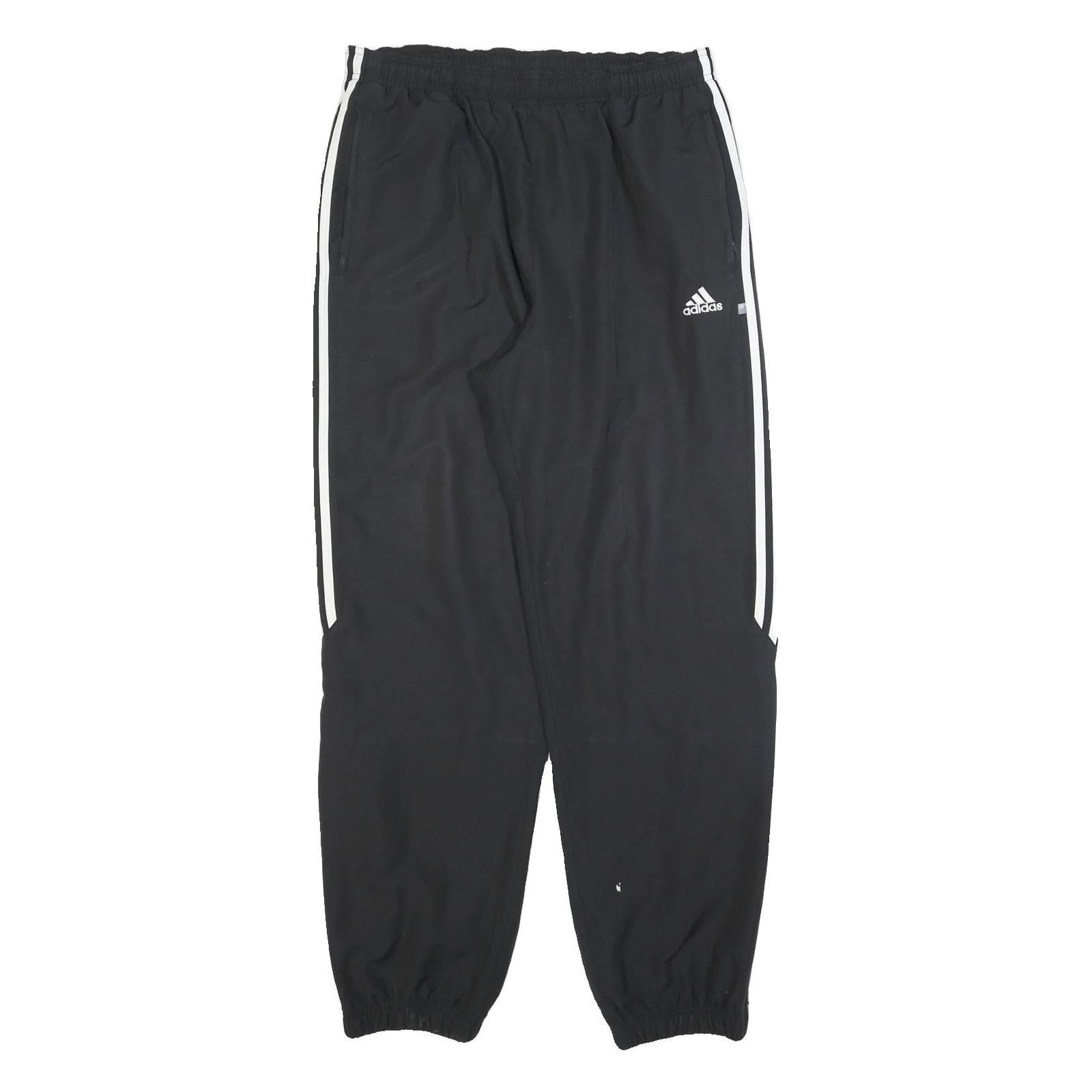 Buy ADIDAS Mens Joggers Black & White L W34 L32 Elastic Tapered Fit Casual Gym Pants Refurbished - $18.19 ADIDAS Mens Joggers Black & White L W34 L32 Elastic Tapered Fit Casual Gym Pants Refurbished - N/A refurbished available on Cerqular