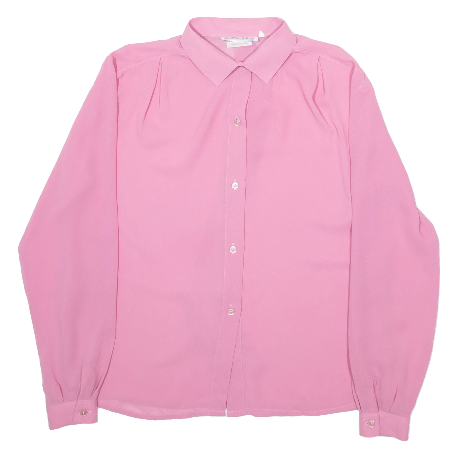 JULIETTA Womens Shirt Pink Collared Long Sleeve Viscose XL Refurbished - N/A refurbished available on Cerqular