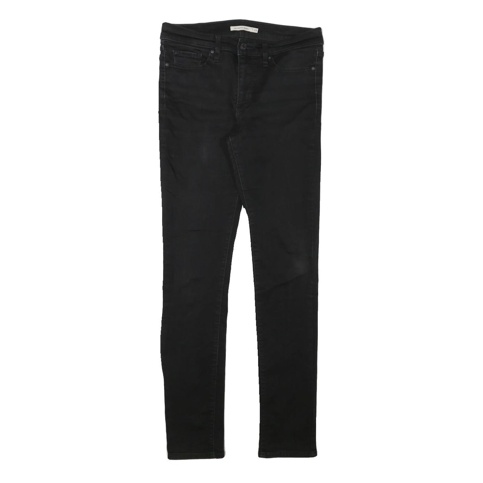 LEVIS Womens Black Slim Slim Skinny Denim Medium W28 L30 Stretch Cotton Jeans Refurbished - N/A refurbished available on Cerqular