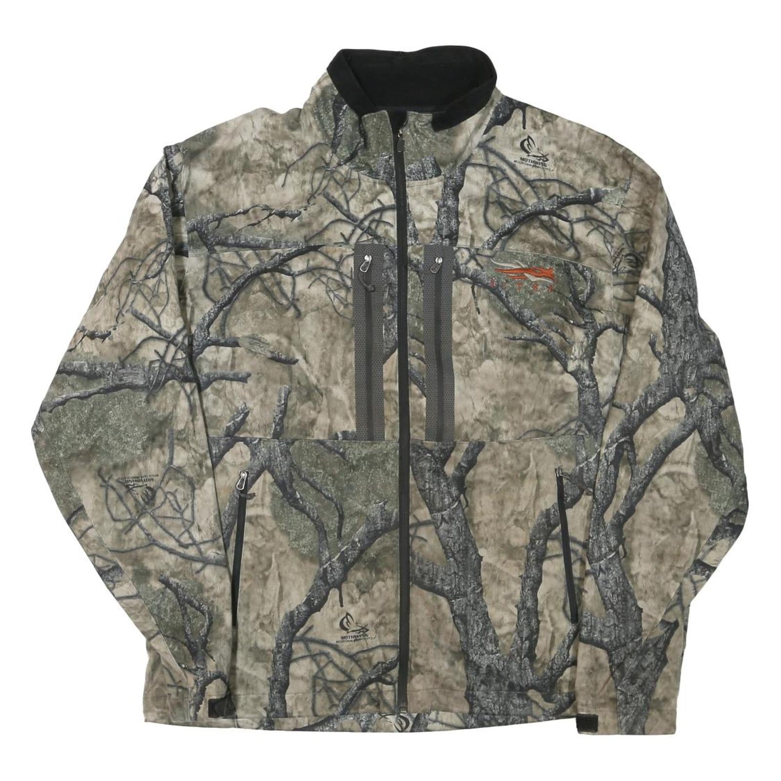 Mens Camouflage Polyester Blend Jacket XL Zip Outdoor Plain Lightweight Refurbished - N/A refurbished available on Cerqular