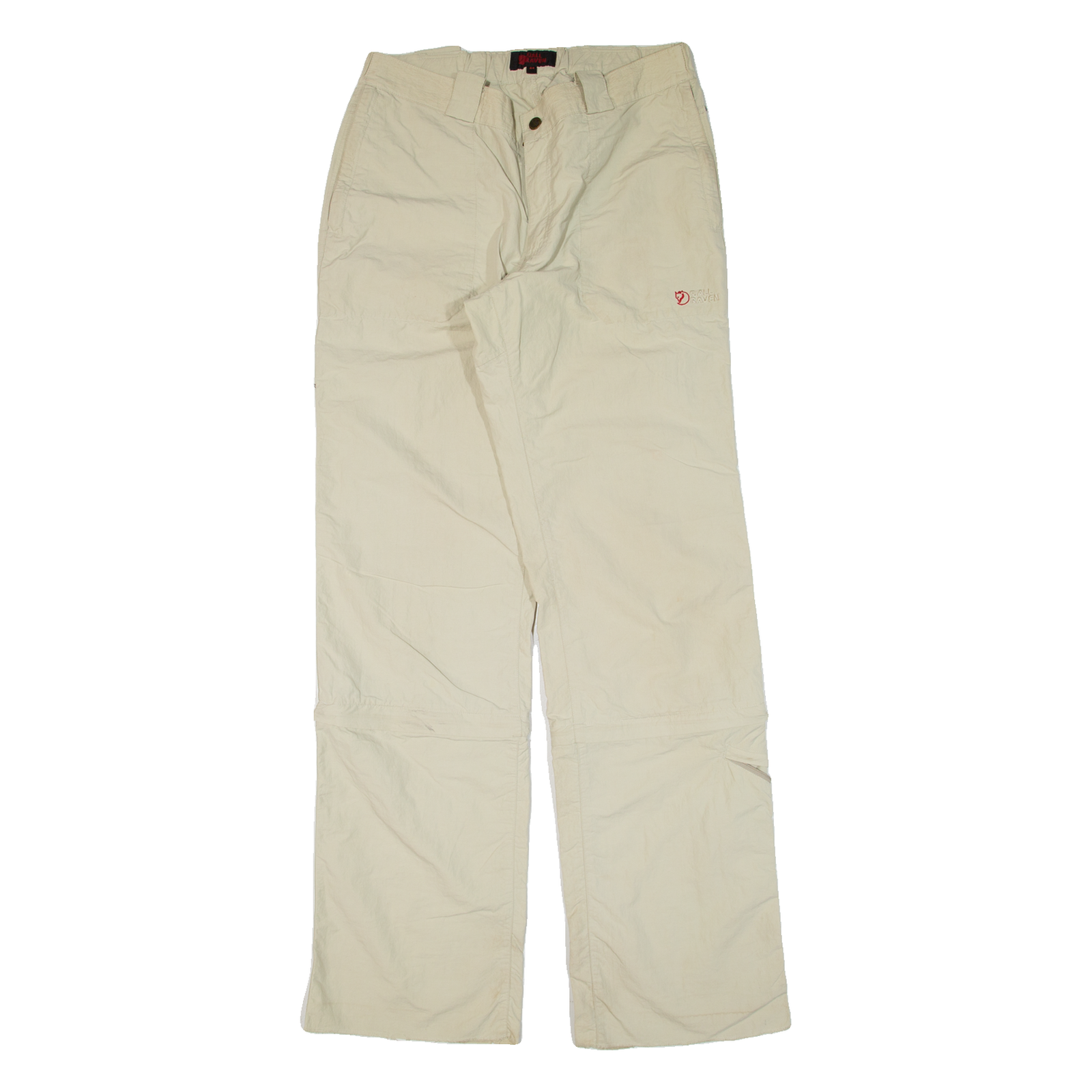 FJÄLLRÄVEN Mens Trousers Beige Loose Straight W32 L35 Refurbished - N/A refurbished available on Cerqular