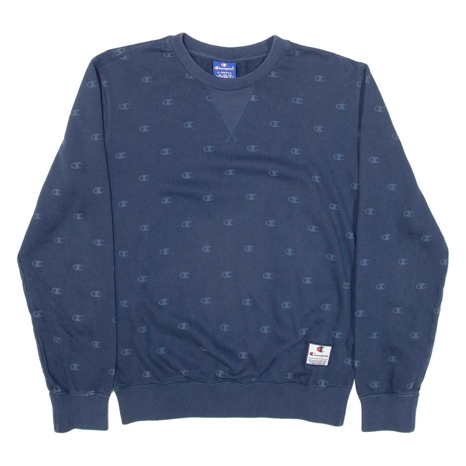 CHAMPION Mens Sweatshirt Blue XS Refurbished - N/A refurbished available on Cerqular