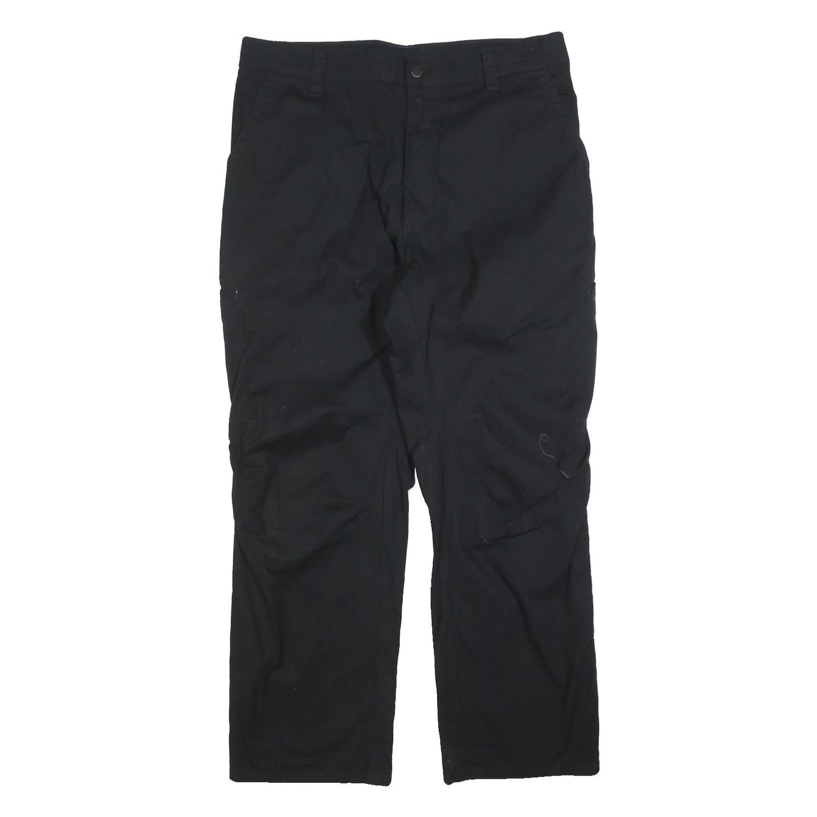 DICKIES Mens Cotton Blend Black Regular Straight Trousers W36 L30 Workwear Zip Refurbished - N/A refurbished available on Cerqular