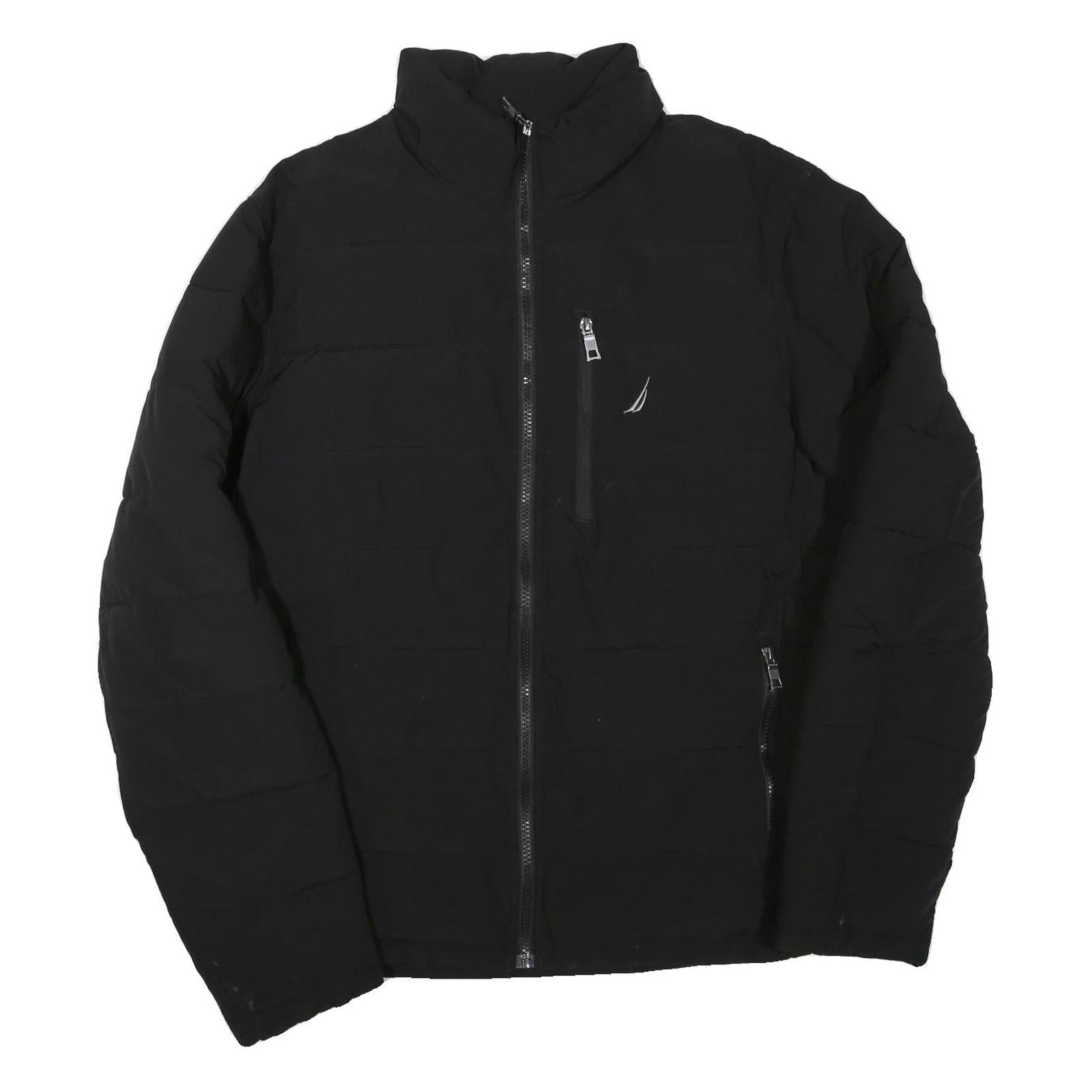 Buy NAUTICA Mens Black Jacket L Polyester Blend Zip Puffer Casual Warm Refurbished - $50.69 NAUTICA Mens Black Jacket L Polyester Blend Zip Puffer Casual Warm Refurbished - N/A refurbished available on Cerqular